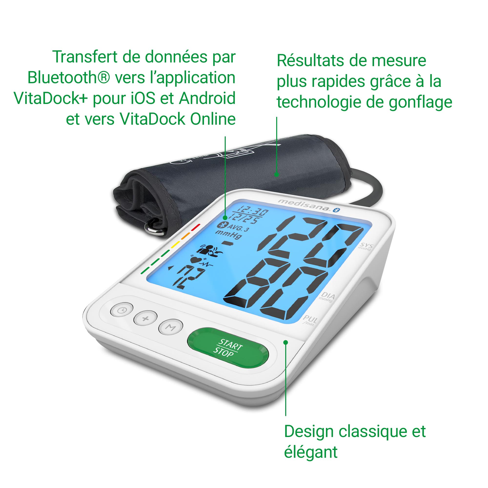 medisana-bu-584-connect-tensiom-tre-bras-avec-app-vitadock-d-tection-d-arythmie- image 5