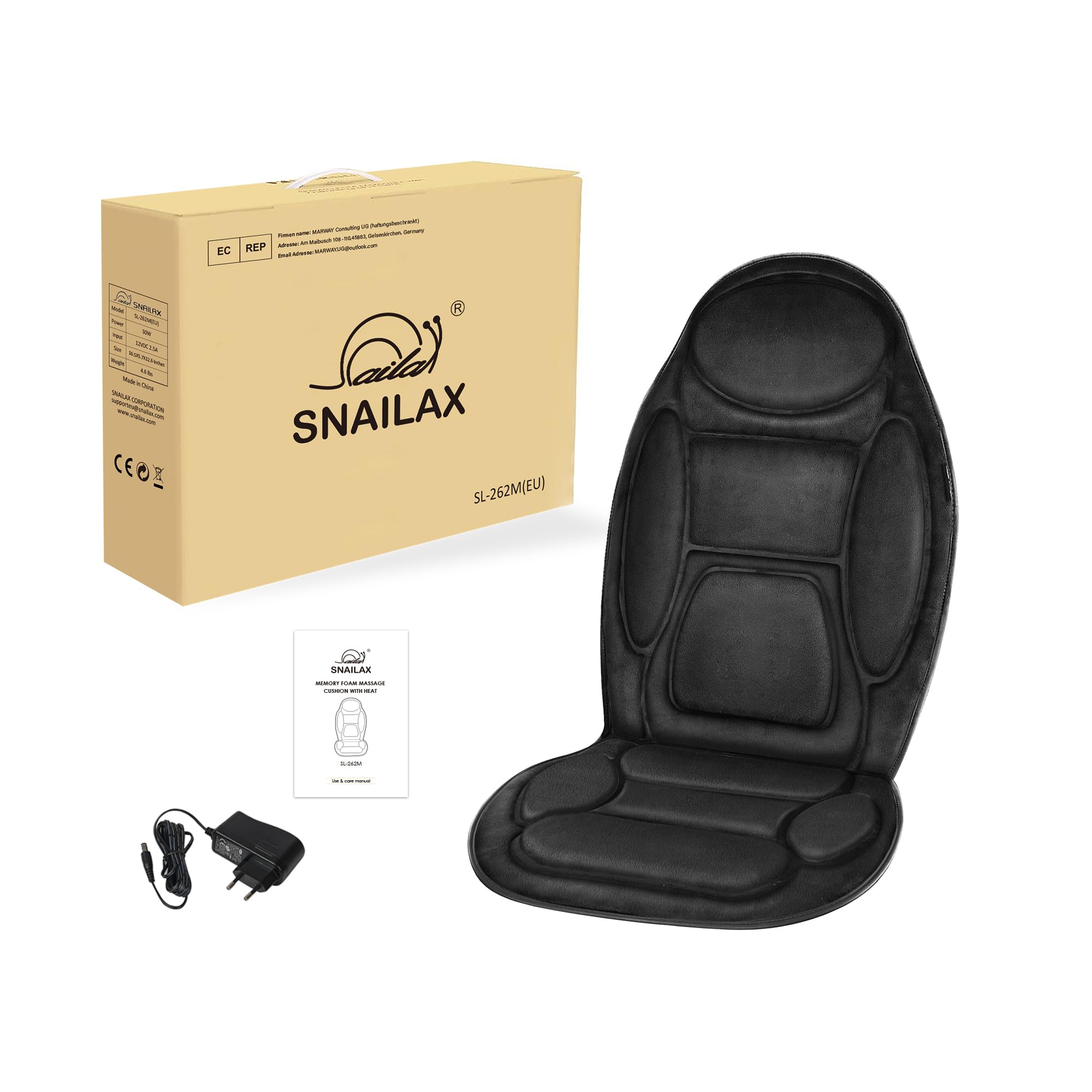snailax-si-ge-massant-chauffant-mousse-m-moire-coussin-de-massage-vibrant-6-mote image 8