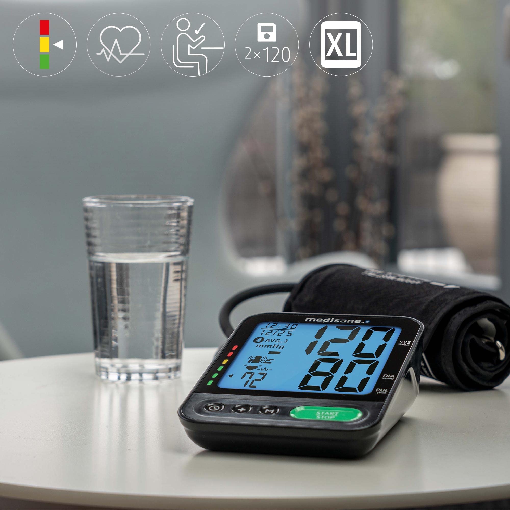 medisana-bu-580-connect-tensiom-tre-bras-mesure-tension-et-pouls-app-bluetooth-v image 4