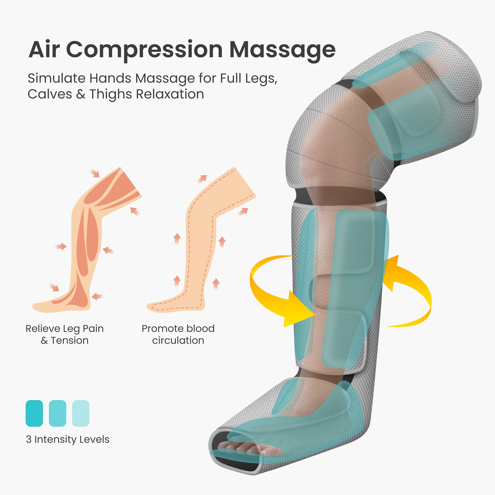 snailax-masseur-de-jambes-3-en-1-avec-chaleur-et-compression-mollets-genoux-et-p image 2