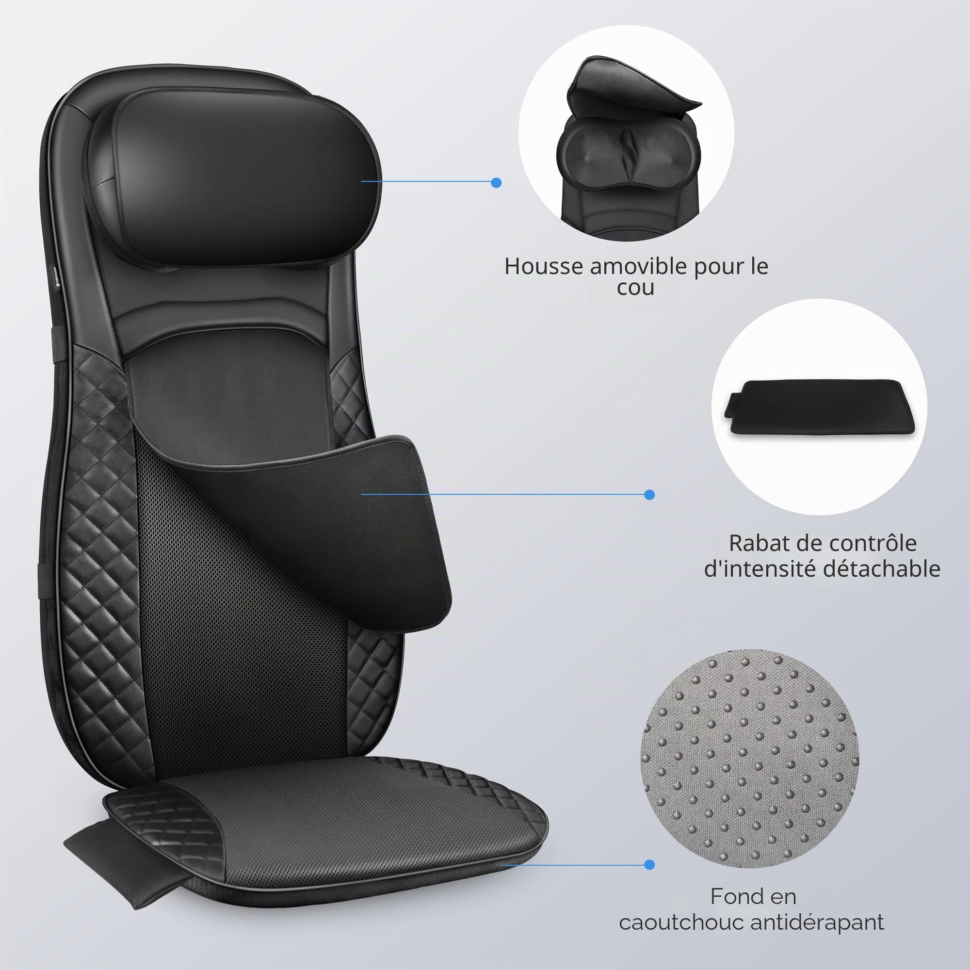 comfier-masseur-de-dos-et-cou-shiatsu-4d-hauteur-r-glable-avec-chaleur-et-vibrat image 7