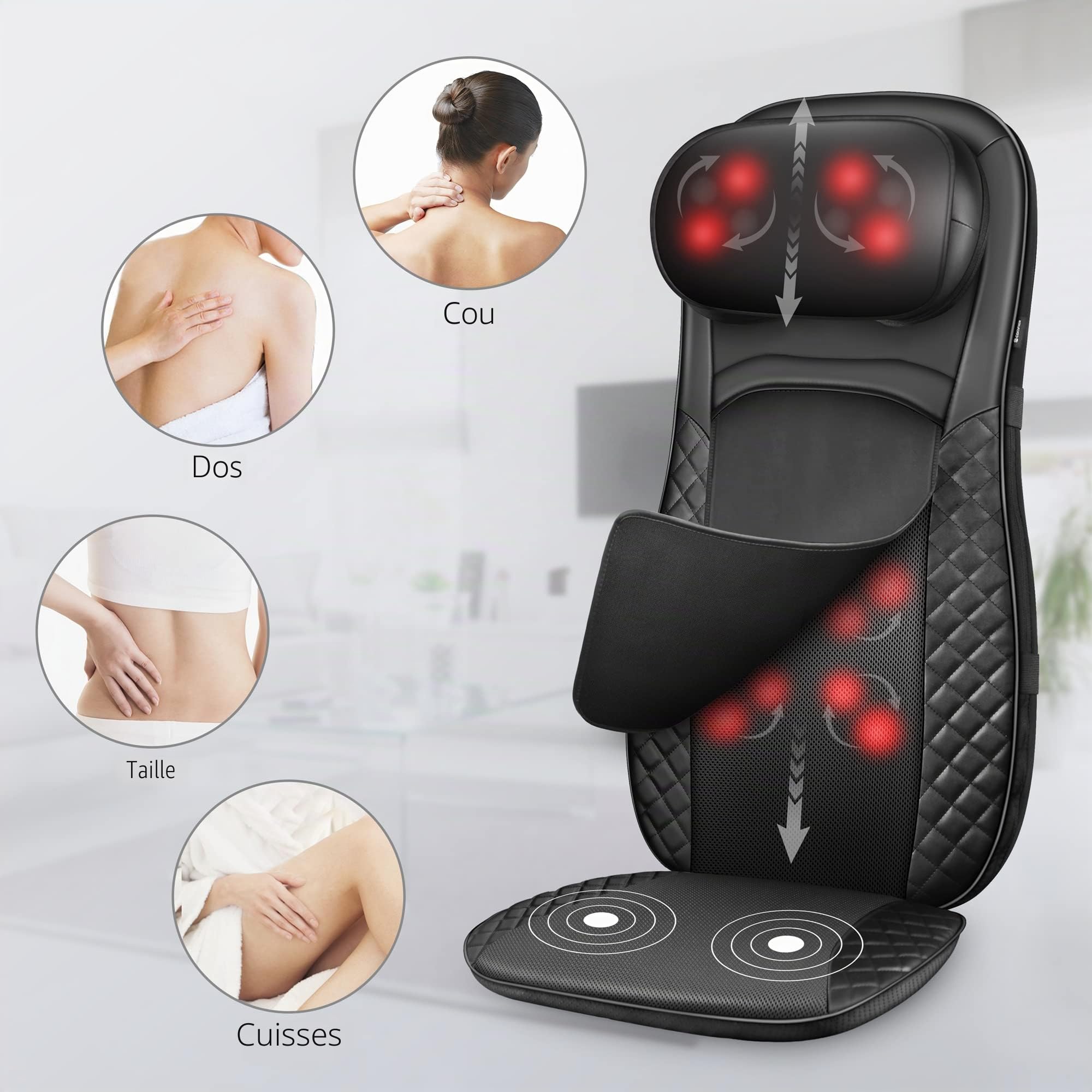 comfier-masseur-de-dos-et-cou-shiatsu-4d-hauteur-r-glable-avec-chaleur-et-vibrat image 5