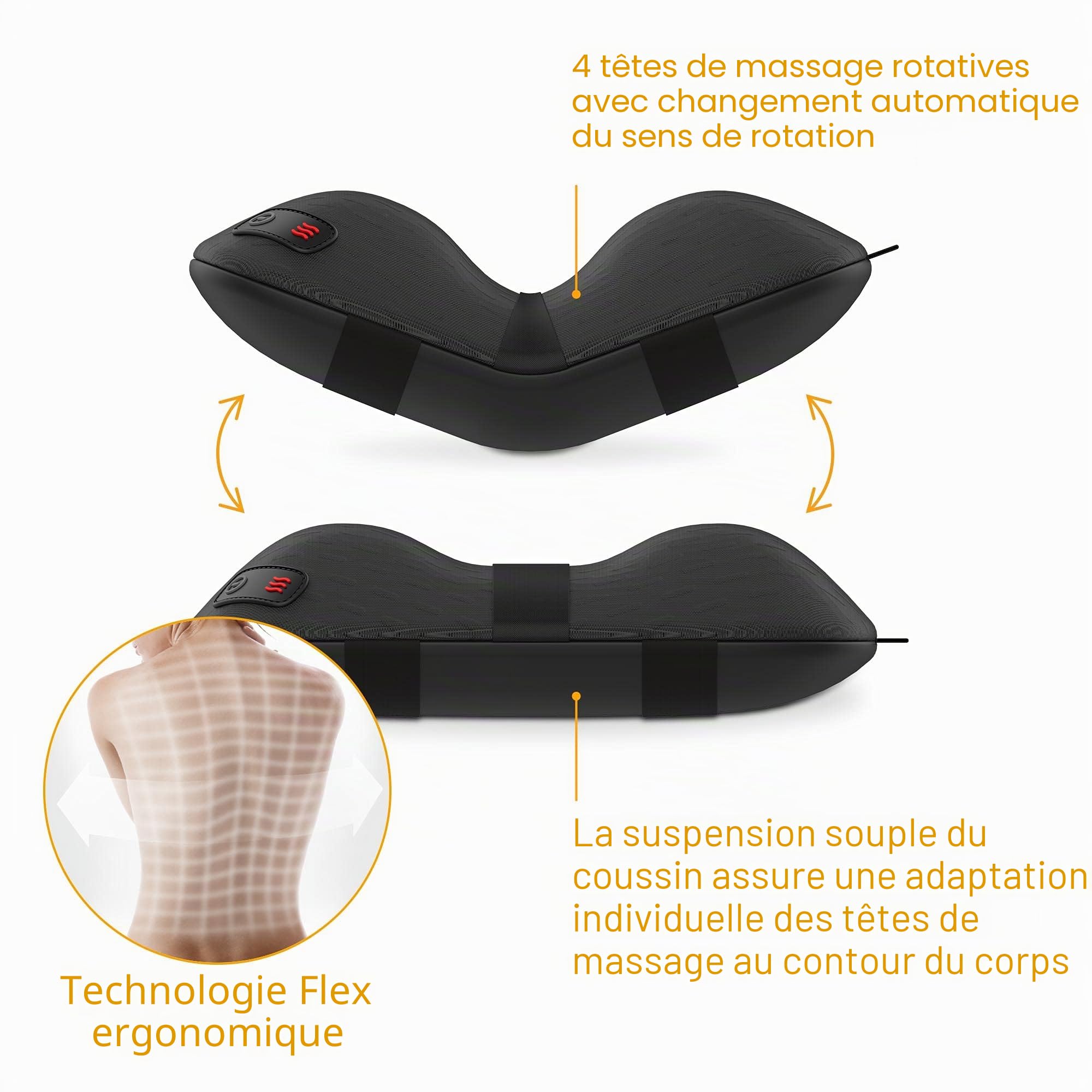 medisana-cl-300-coussin-de-massage-shiatsu-chauffant-avec-4-t-tes-rotatives-pour image 4