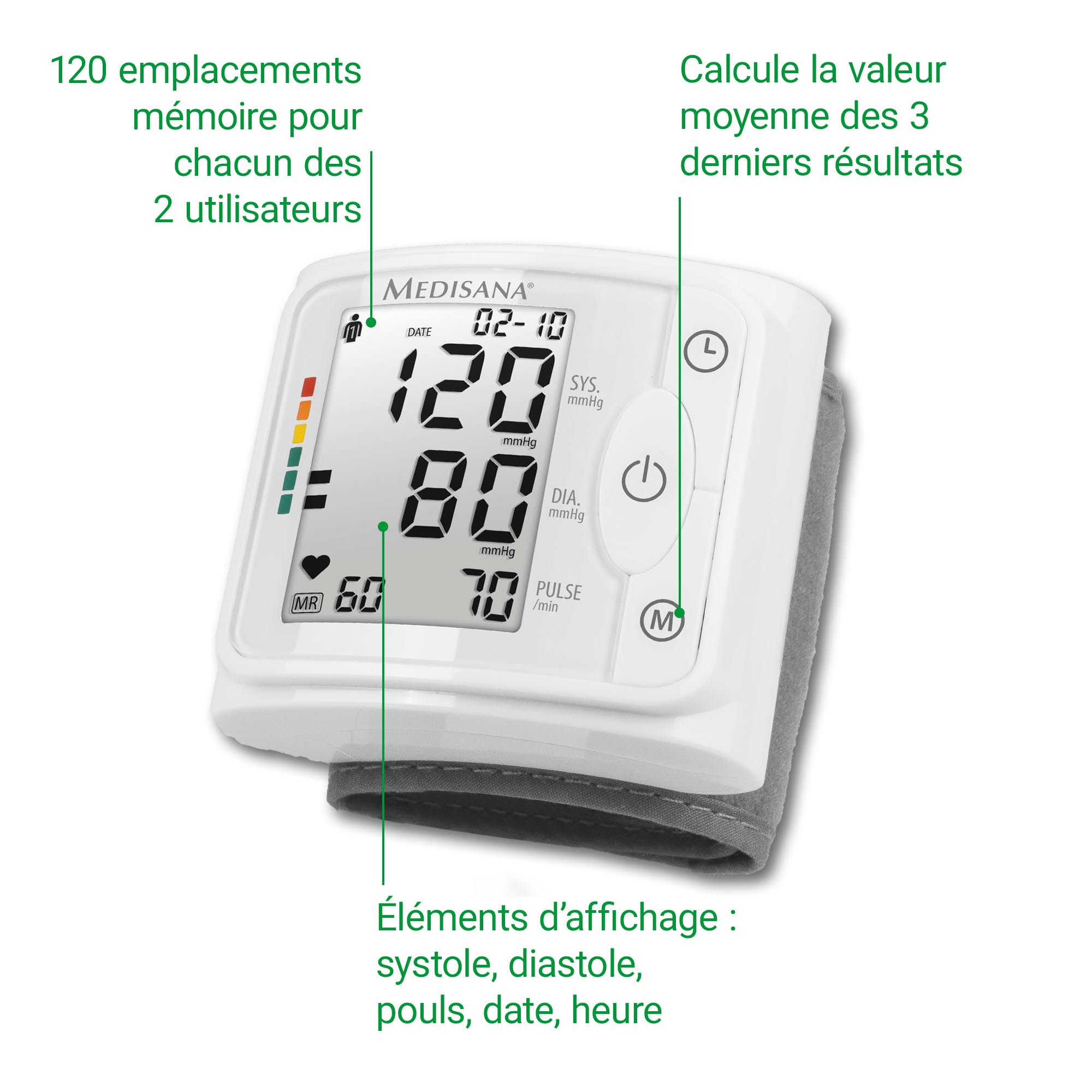 medisana-bw-320-tensiom-tre-poignet-avec-d-tection-d-arythmie-m-moire-120-mesure image 5