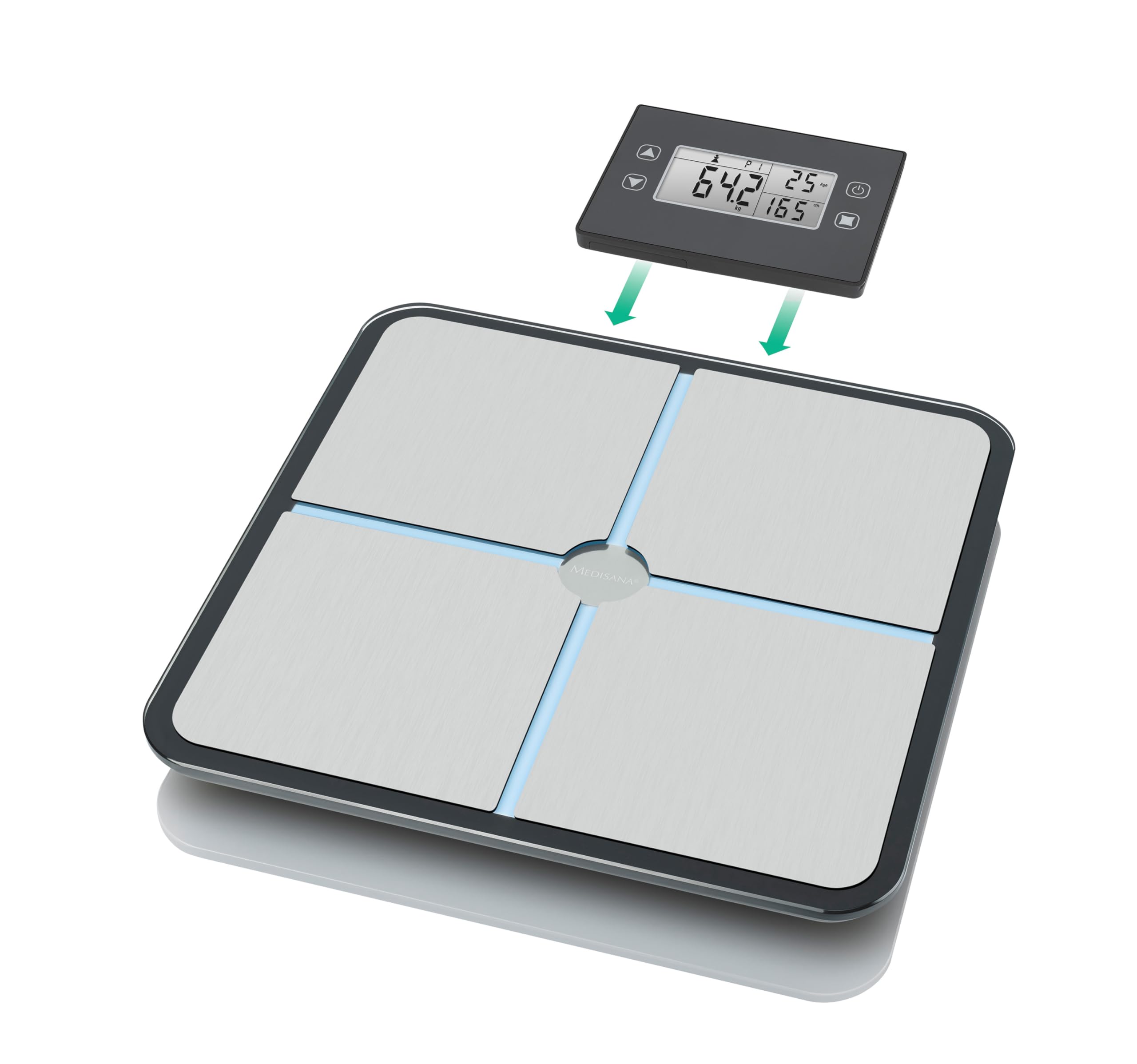 medisana-bs-460-balance-d-analyse-corporelle-num-rique-avec-cran-lcd-amovible-ju image 2