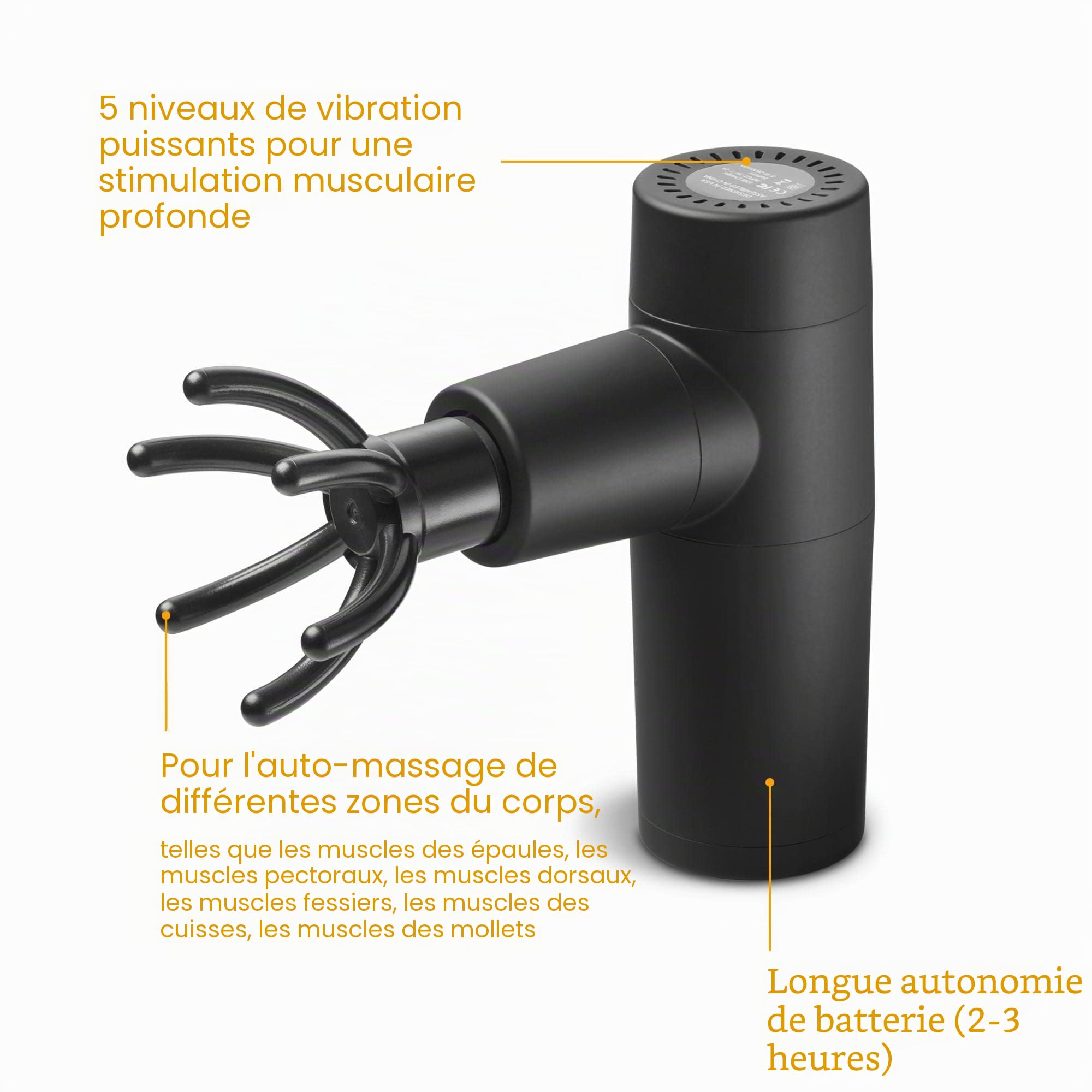 medisana-mg-150-mini-pistolet-de-massage-avec-6-t-tes-et-5-niveaux-de-vibration- image 4