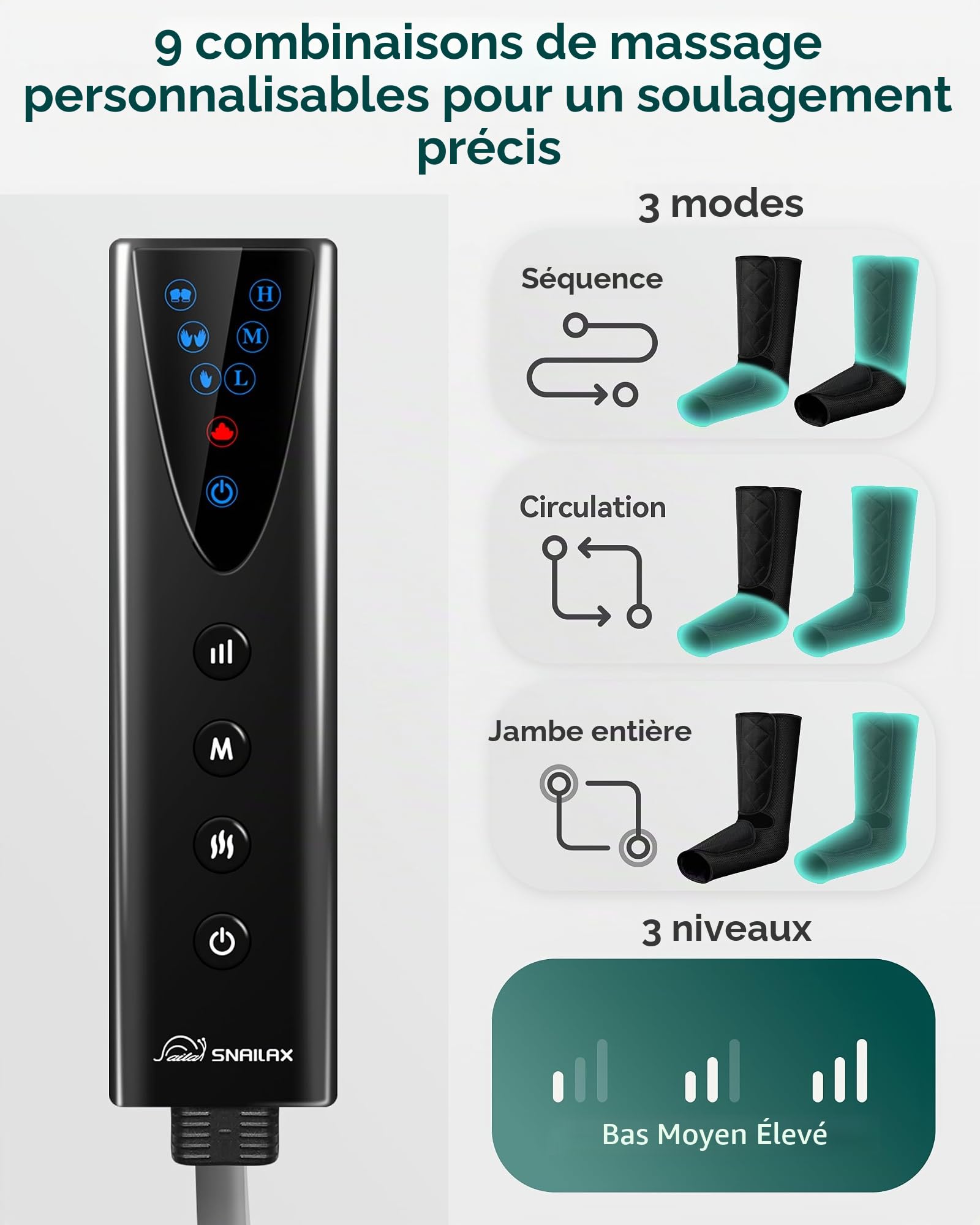 snailax-appareil-de-massage-pour-jambes-avec-chaleur-et-compression-d-air-3-mode image 6