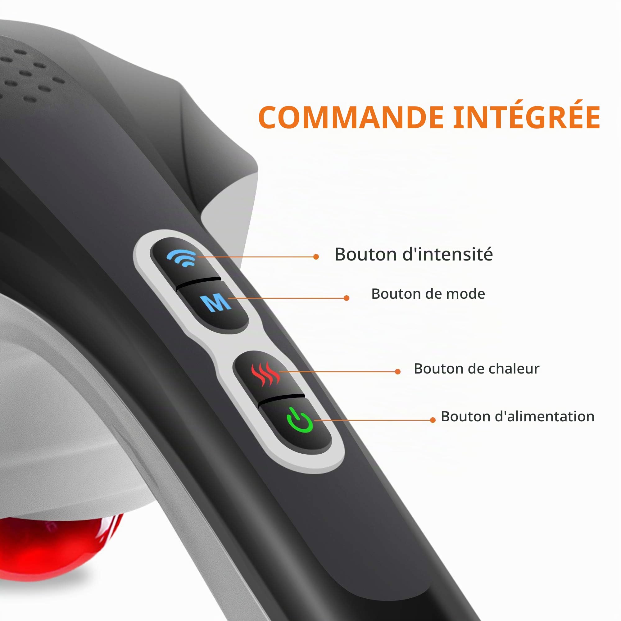 snailax-sl-498-masseur-dorsal-portatif-percussion-avec-chaleur-sans-fil-recharge image 7