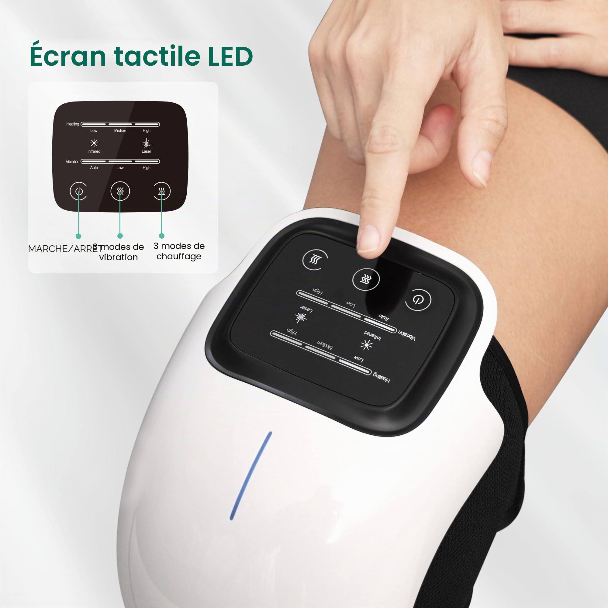 snailax-masseur-de-genou-sans-fil-avec-chaleur-laser-et-infrarouge-3-niveaux-de- image 5