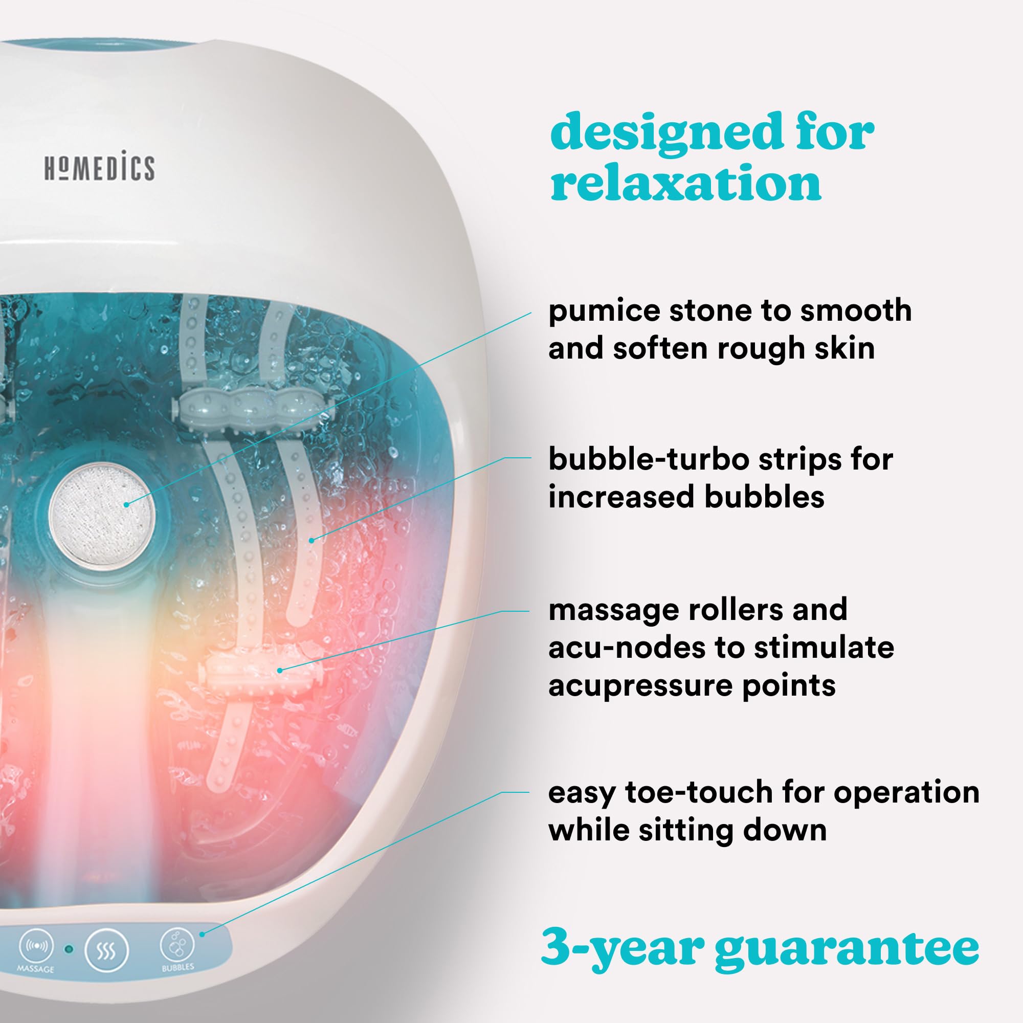 homedics-deluxe-foot-spa-bain-remous-4-en-1-hydromassage-vibration-th-rapie-magn image 4