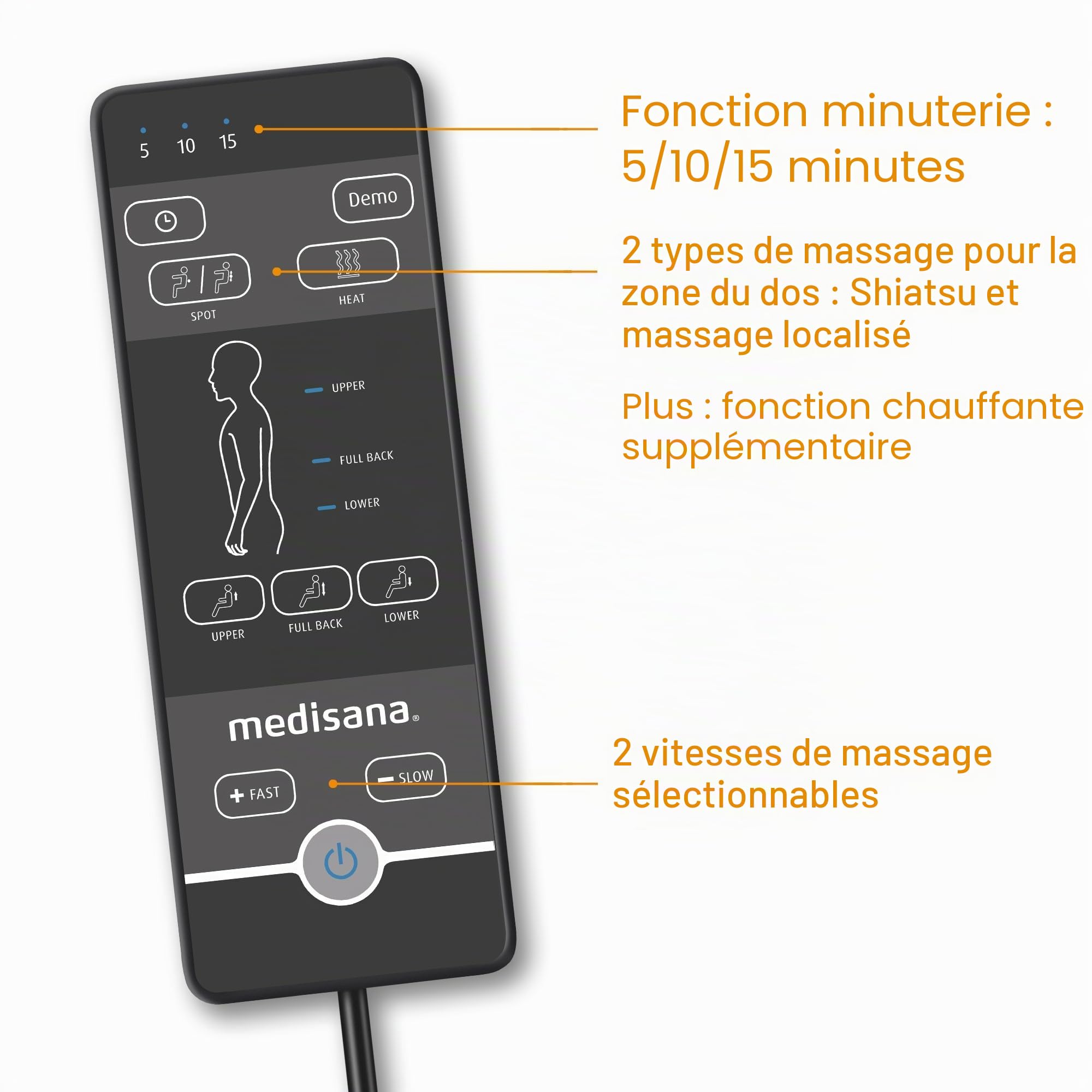 medisana-rc-450-fauteuil-de-massage-shiatsu-avec-fonction-chaleur-massage-spot-e image 5