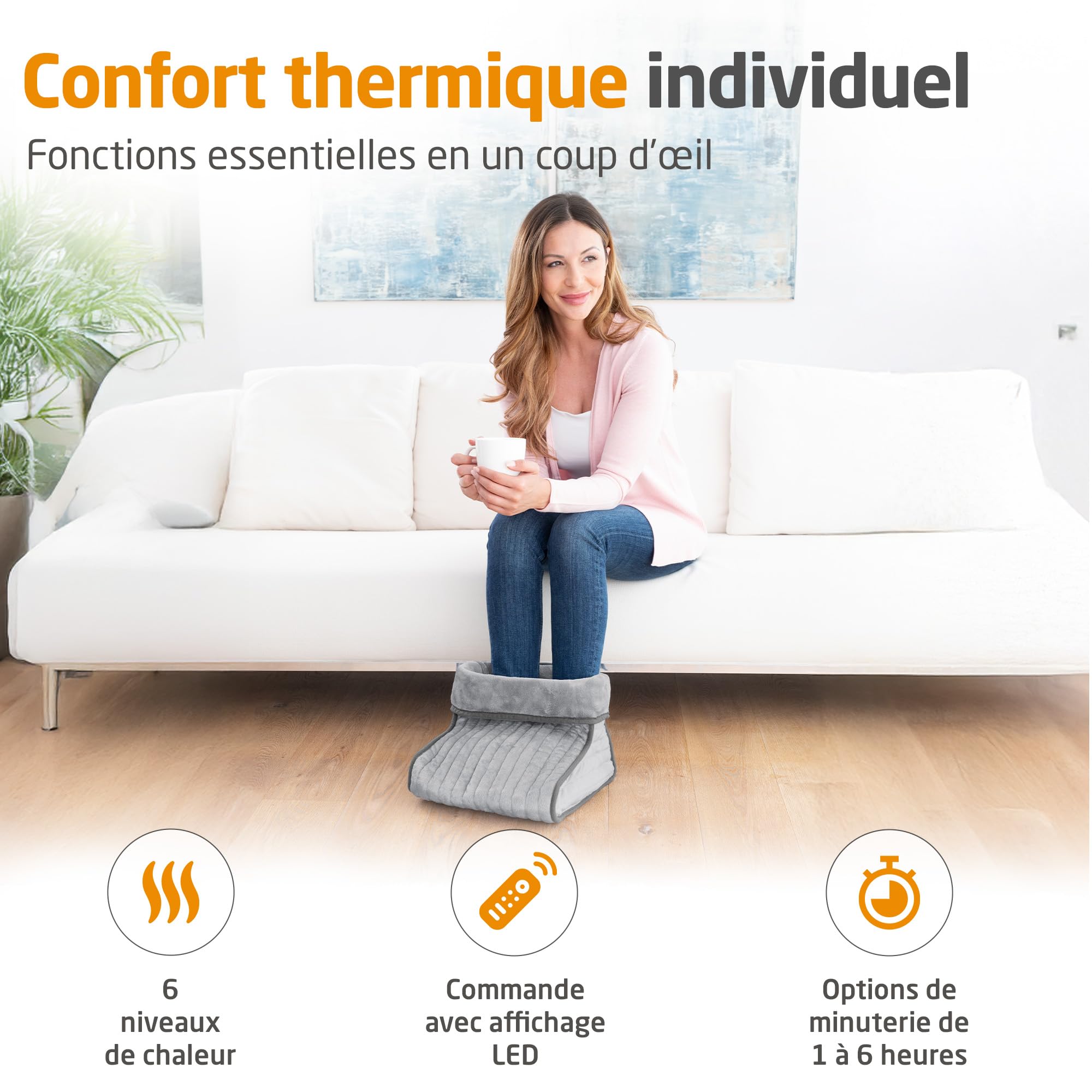 medisana-fws-chauffe-pieds-lectrique-100-w-couverture-chauffante-6-niveaux-de-te image 2