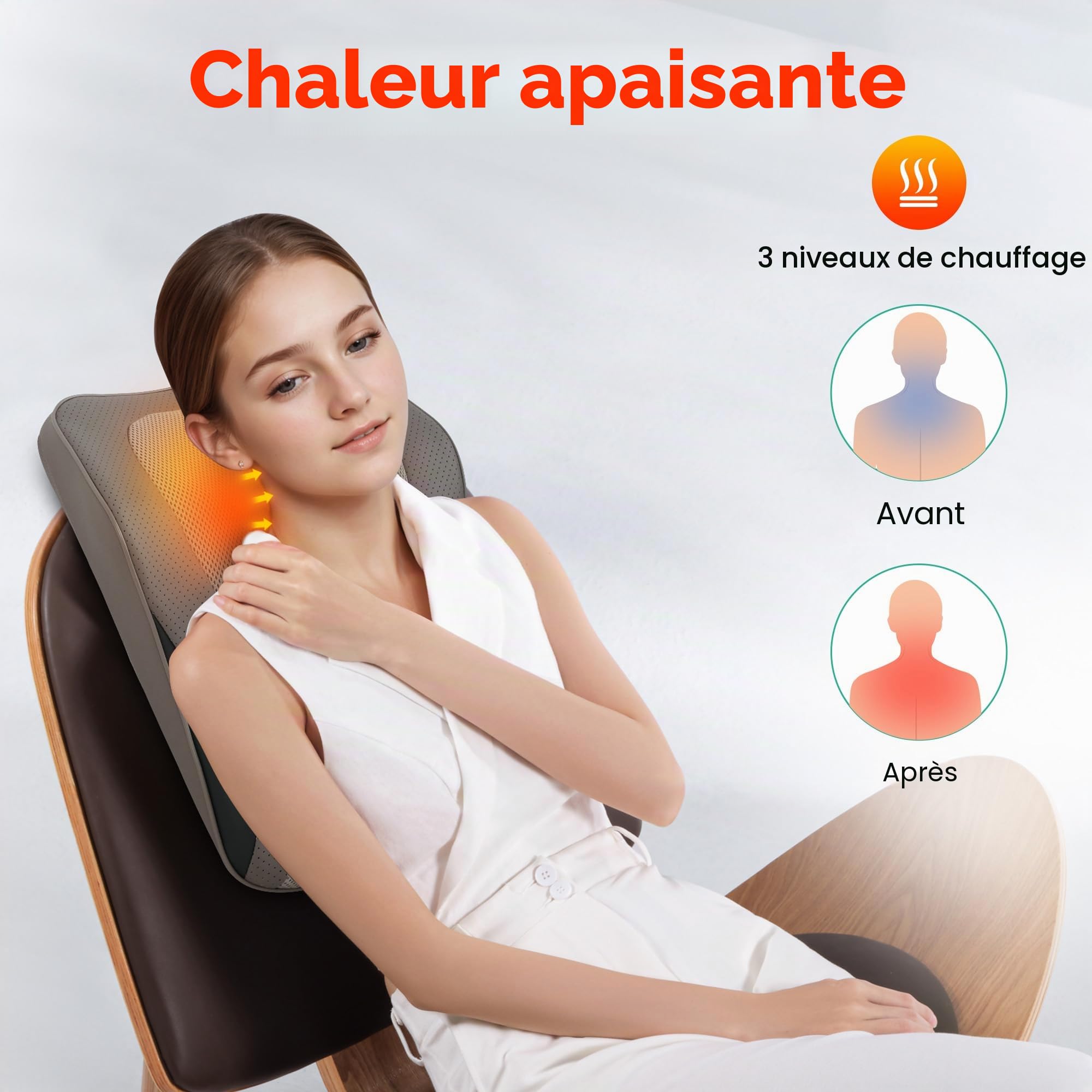 snailax-masseur-de-nuque-shiatsu-chauffant-avec-vibration-8-n-uds-2-moteurs-vibr image 4