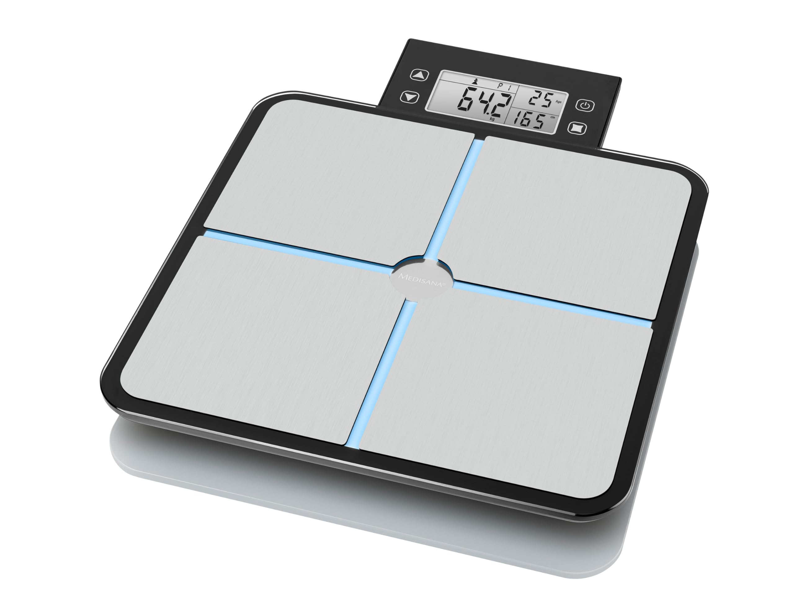 medisana-bs-460-balance-d-analyse-corporelle-num-rique-avec-cran-lcd-amovible-ju image 1
