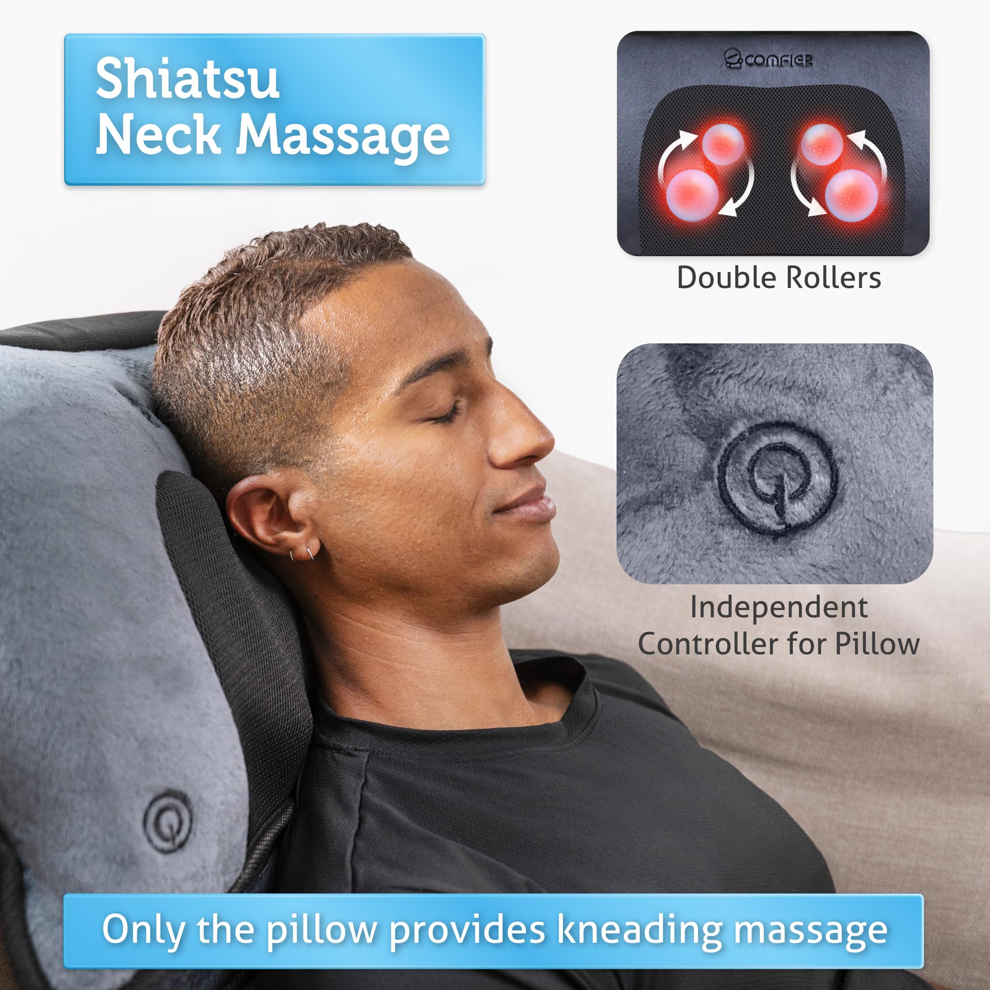 comfier-tapis-de-massage-chauffant-corps-complet-avec-oreiller-shiatsu-d-tachabl image 5