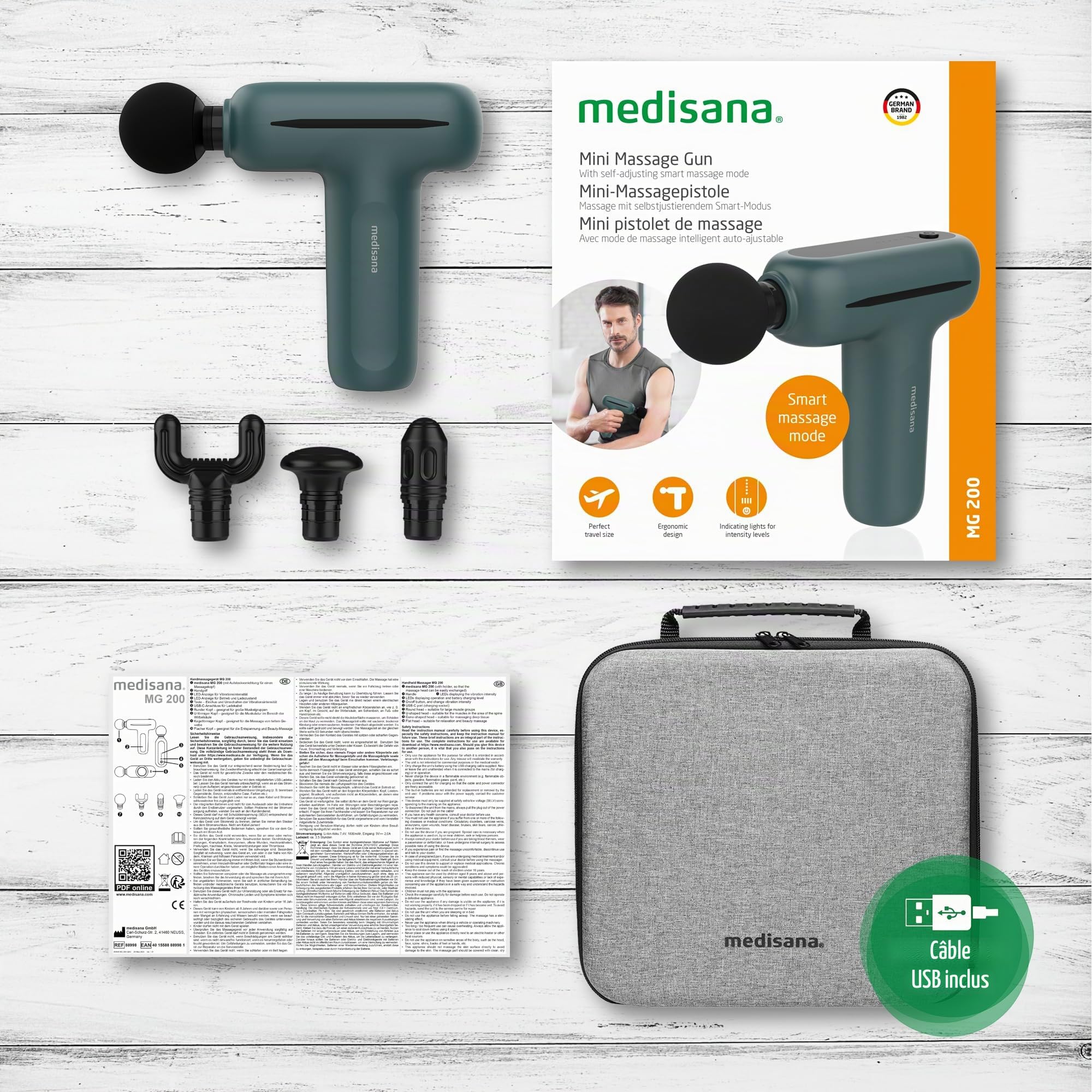 medisana-mg-200-mini-pistolet-de-massage-avec-mode-smart-5-intensit-s-et-4-embou image 6