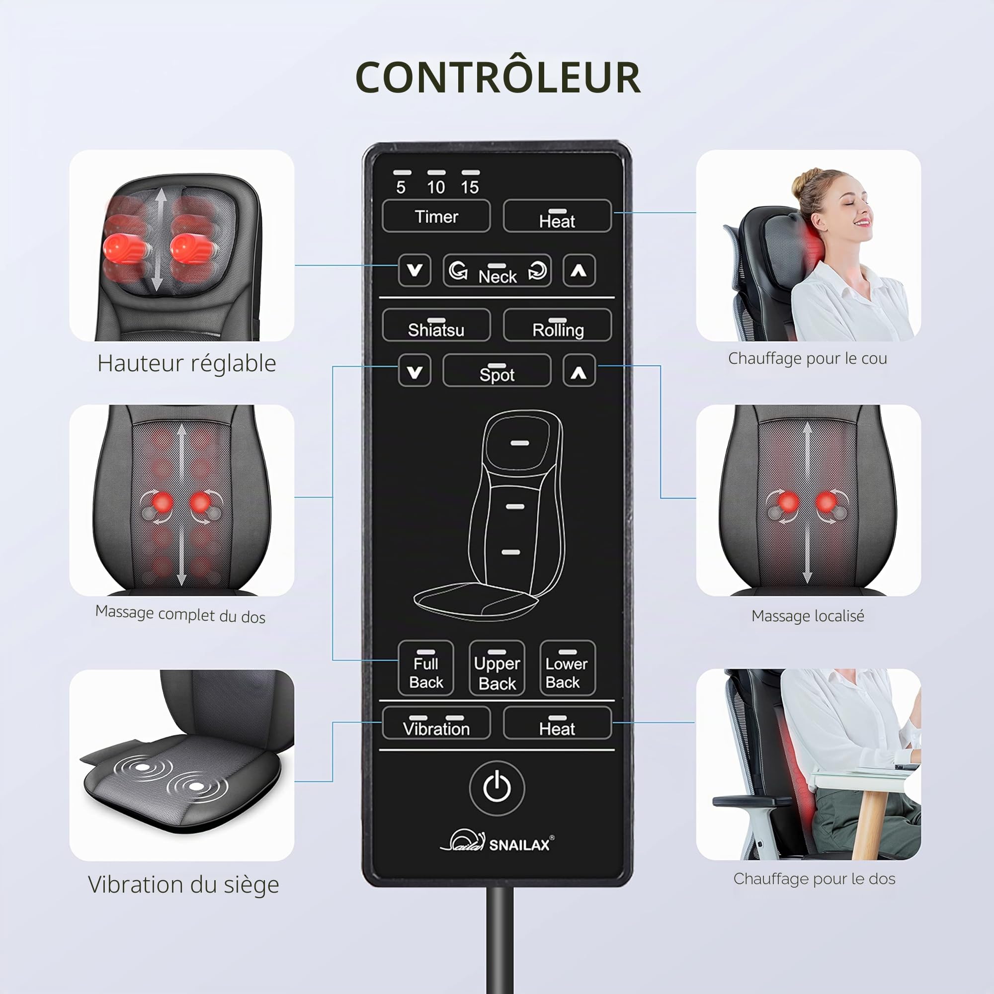 snailax-fauteuil-massant-shiatsu-avec-chaleur-pour-cou-et-dos image 8