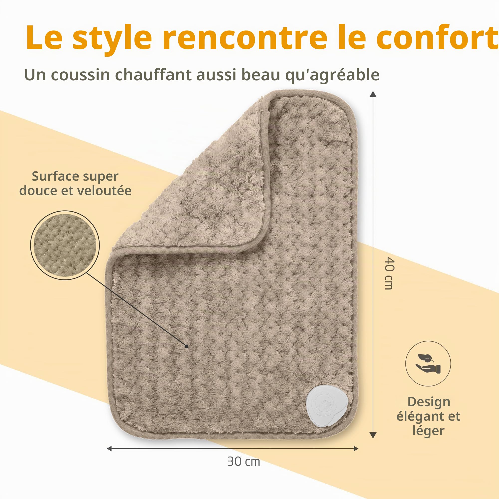 medisana-hp-519-coussin-chauffant-en-polaire-coral-4-niveaux-de-temp-rature-arr- image 5