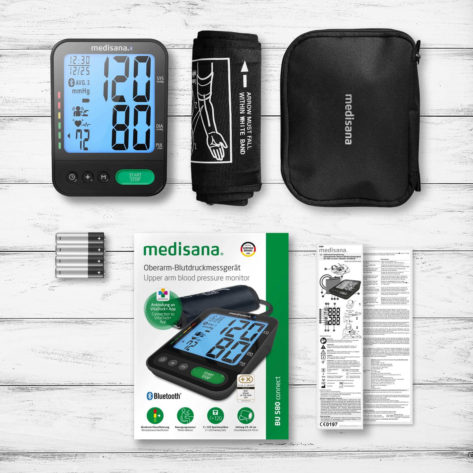 medisana-bu-580-connect-tensiom-tre-bras-mesure-tension-et-pouls-app-bluetooth-v image 7