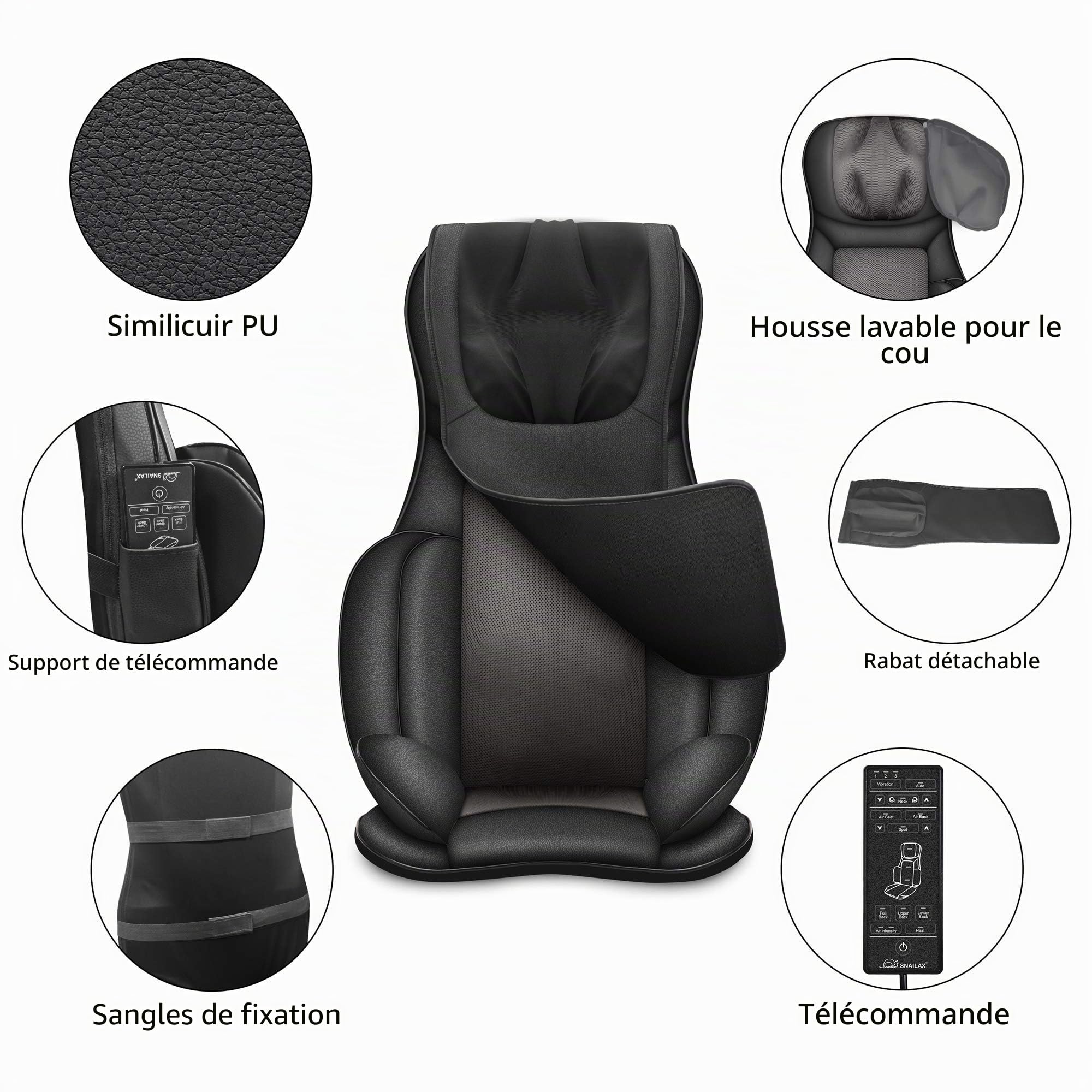 snailax-si-ge-massant-shiatsu-dos-cou-8-rouleaux-flexibles-4-n-uds-cou-r-glables image 7