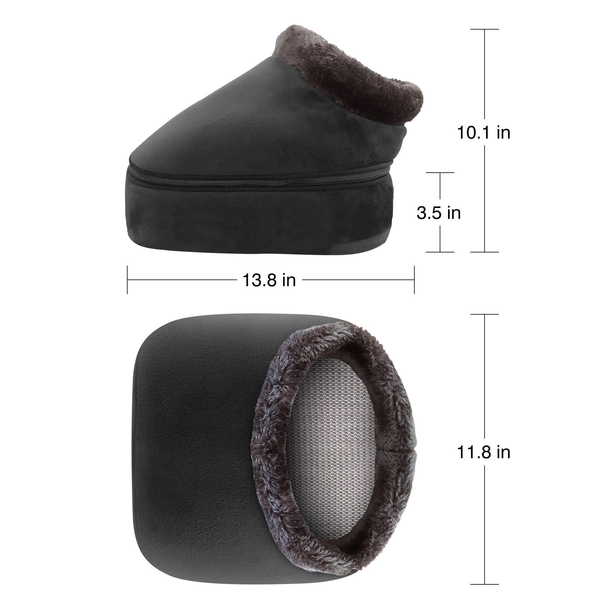 snailax-masseur-de-pieds-shiatsu-2-en-1-chauffant-8-rouleaux-d-acupression-houss image 5