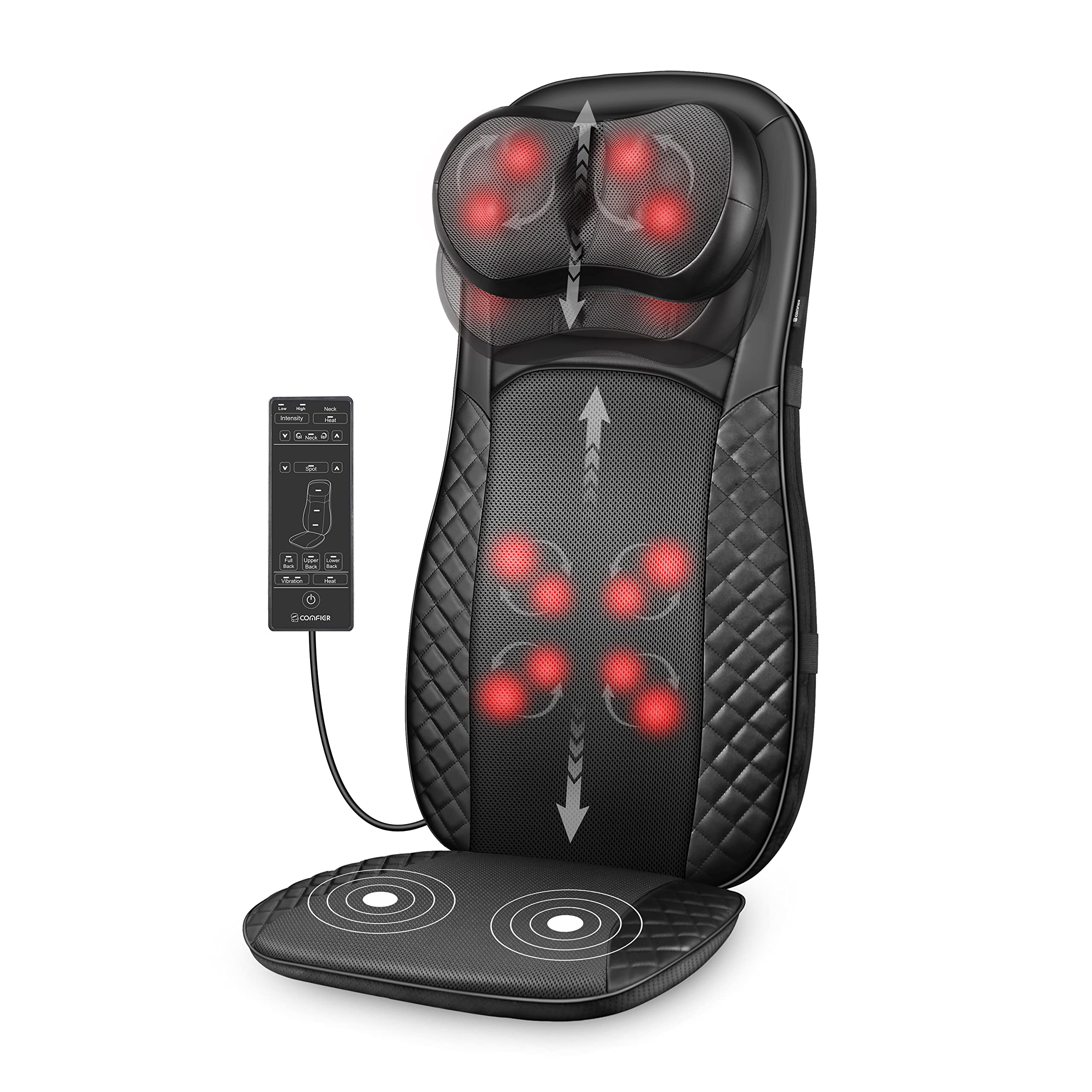 comfier-masseur-de-dos-et-cou-shiatsu-4d-hauteur-r-glable-avec-chaleur-et-vibrat image 1