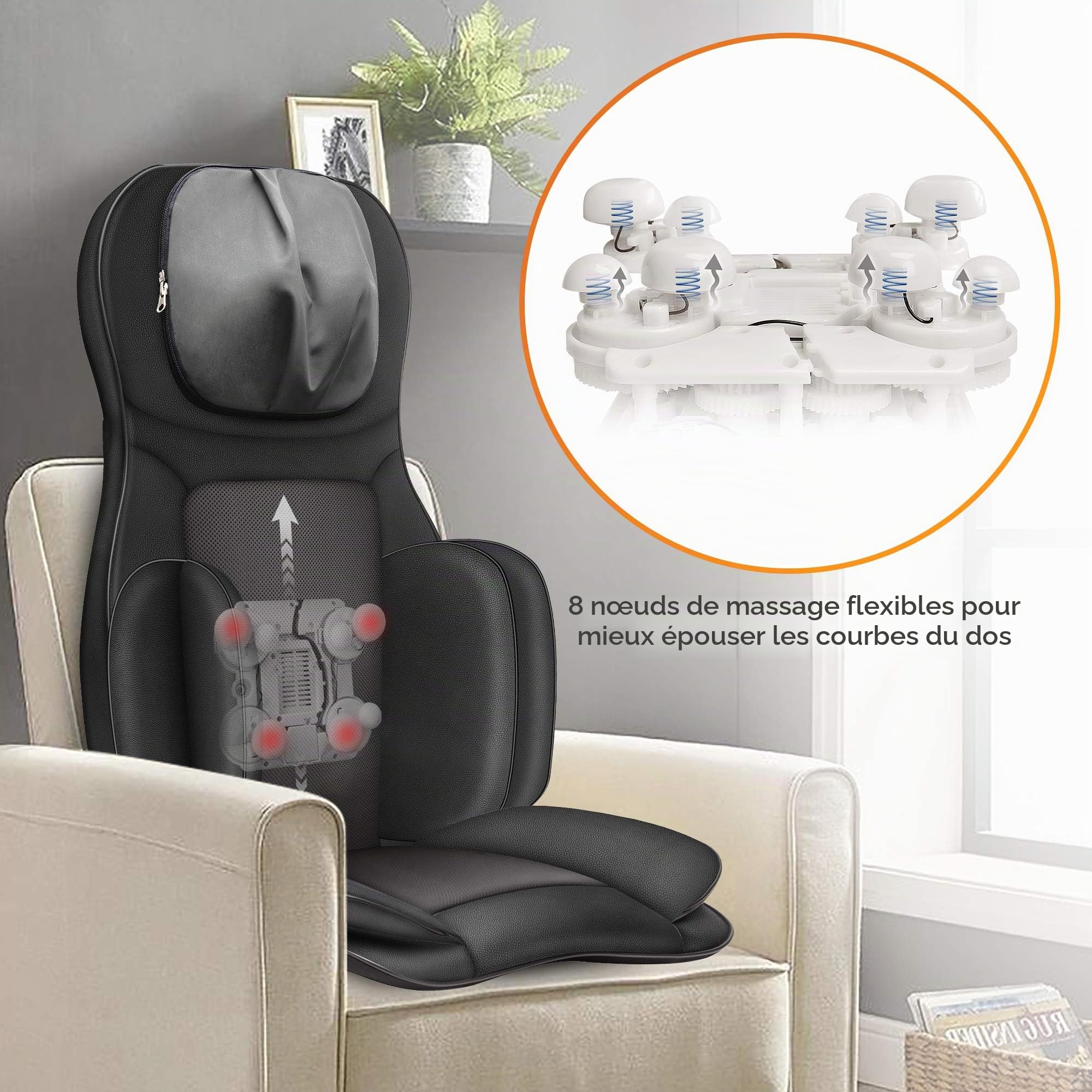 snailax-si-ge-massant-shiatsu-dos-cou-8-rouleaux-flexibles-4-n-uds-cou-r-glables image 5