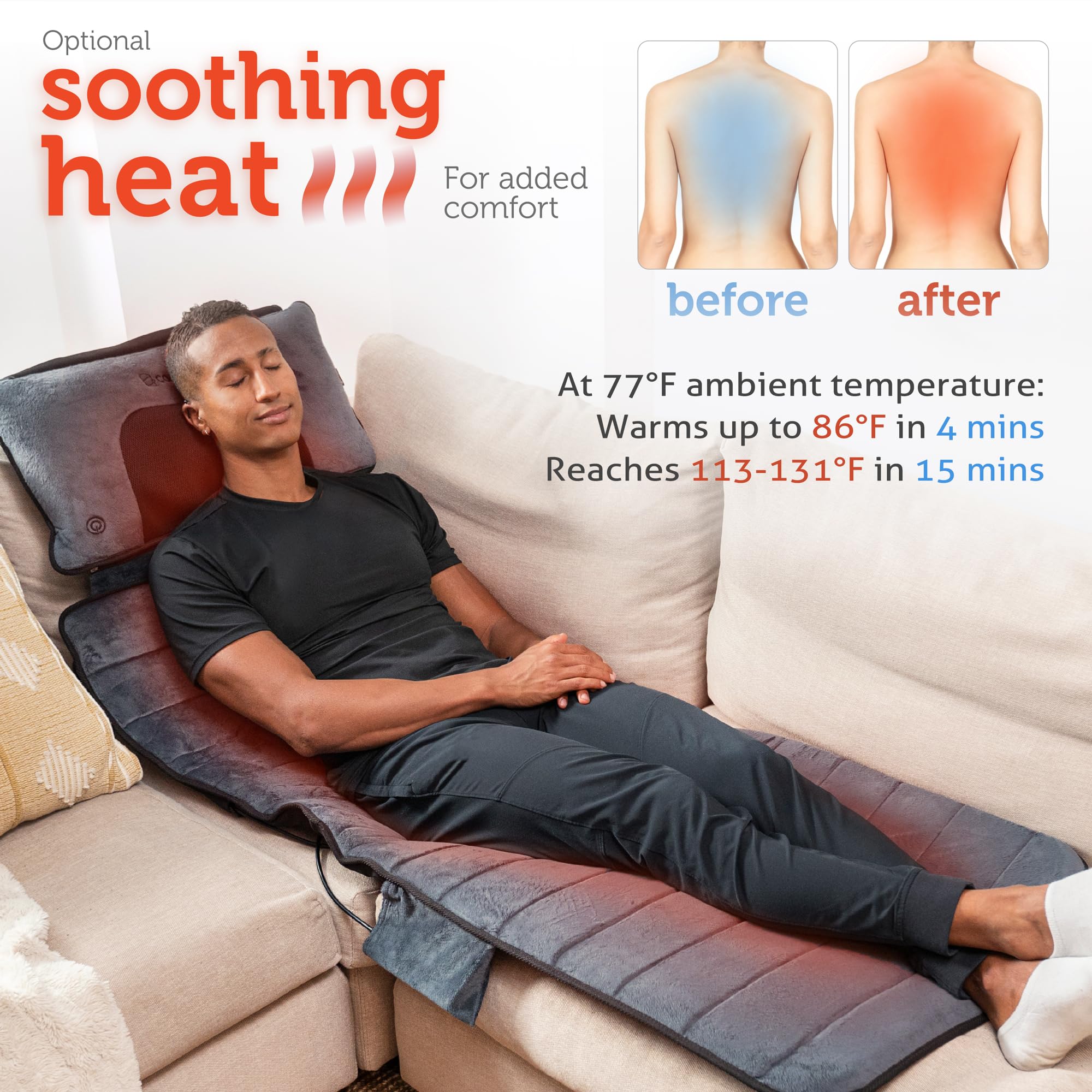 comfier-tapis-de-massage-chauffant-corps-complet-avec-oreiller-shiatsu-d-tachabl image 3