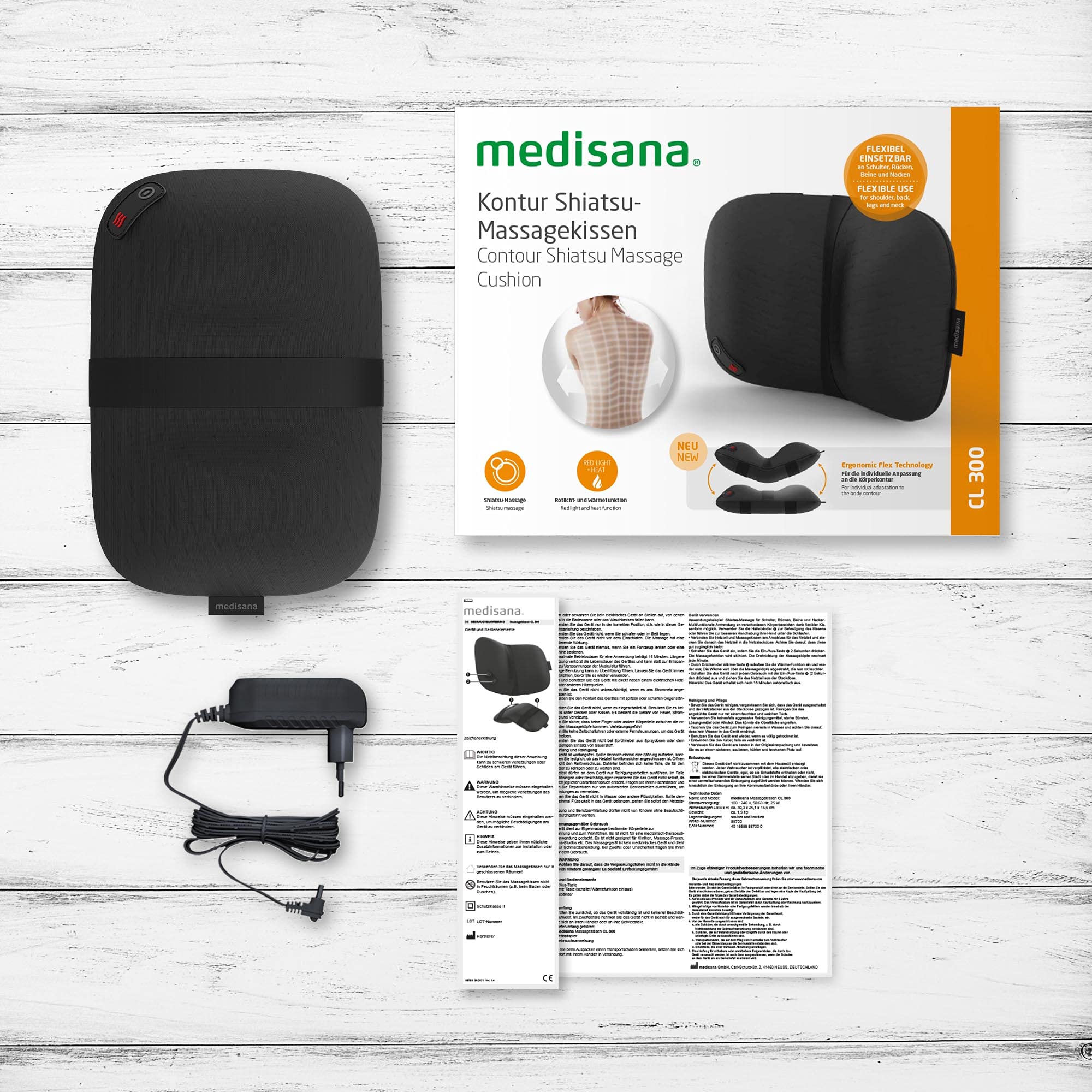 medisana-cl-300-coussin-de-massage-shiatsu-chauffant-avec-4-t-tes-rotatives-pour image 6