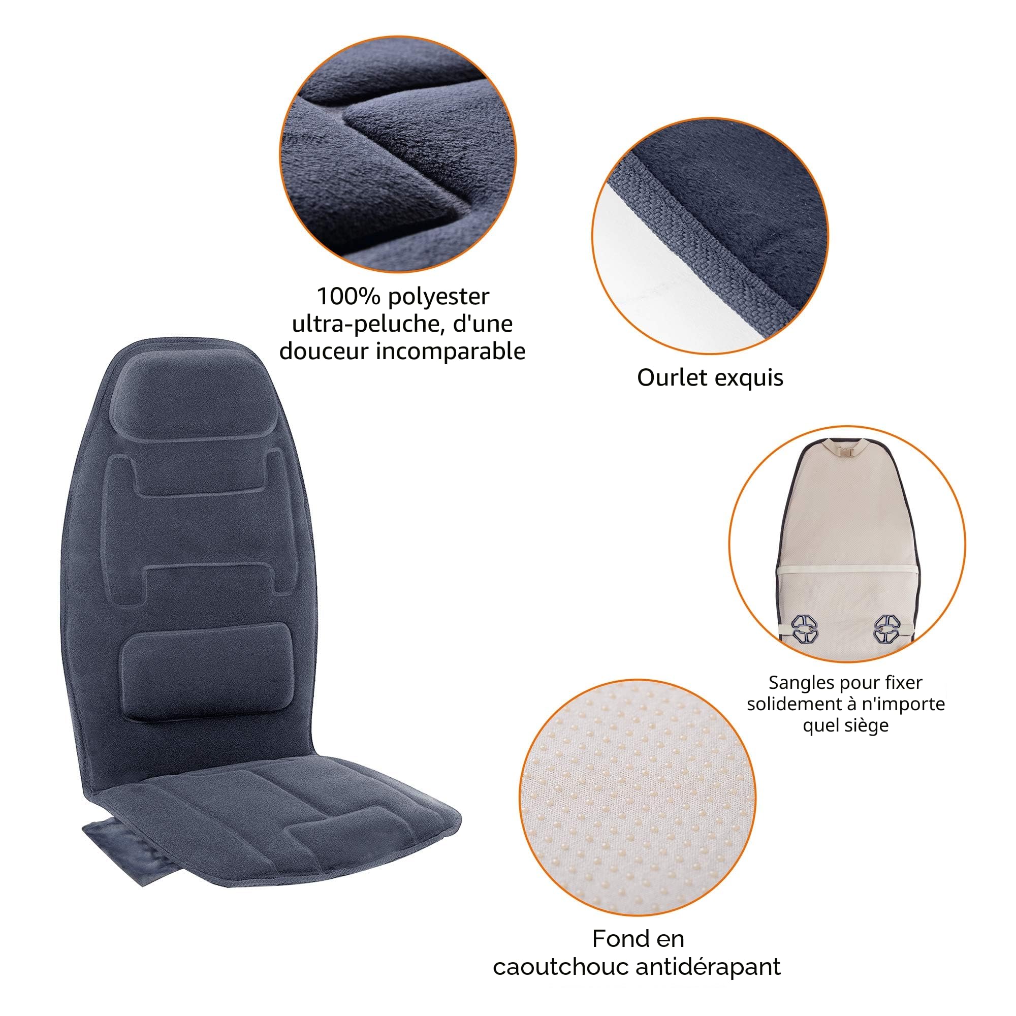 snailax-si-ge-massant-avec-chaleur-coussin-de-massage-10-moteurs-de-vibration-po image 5