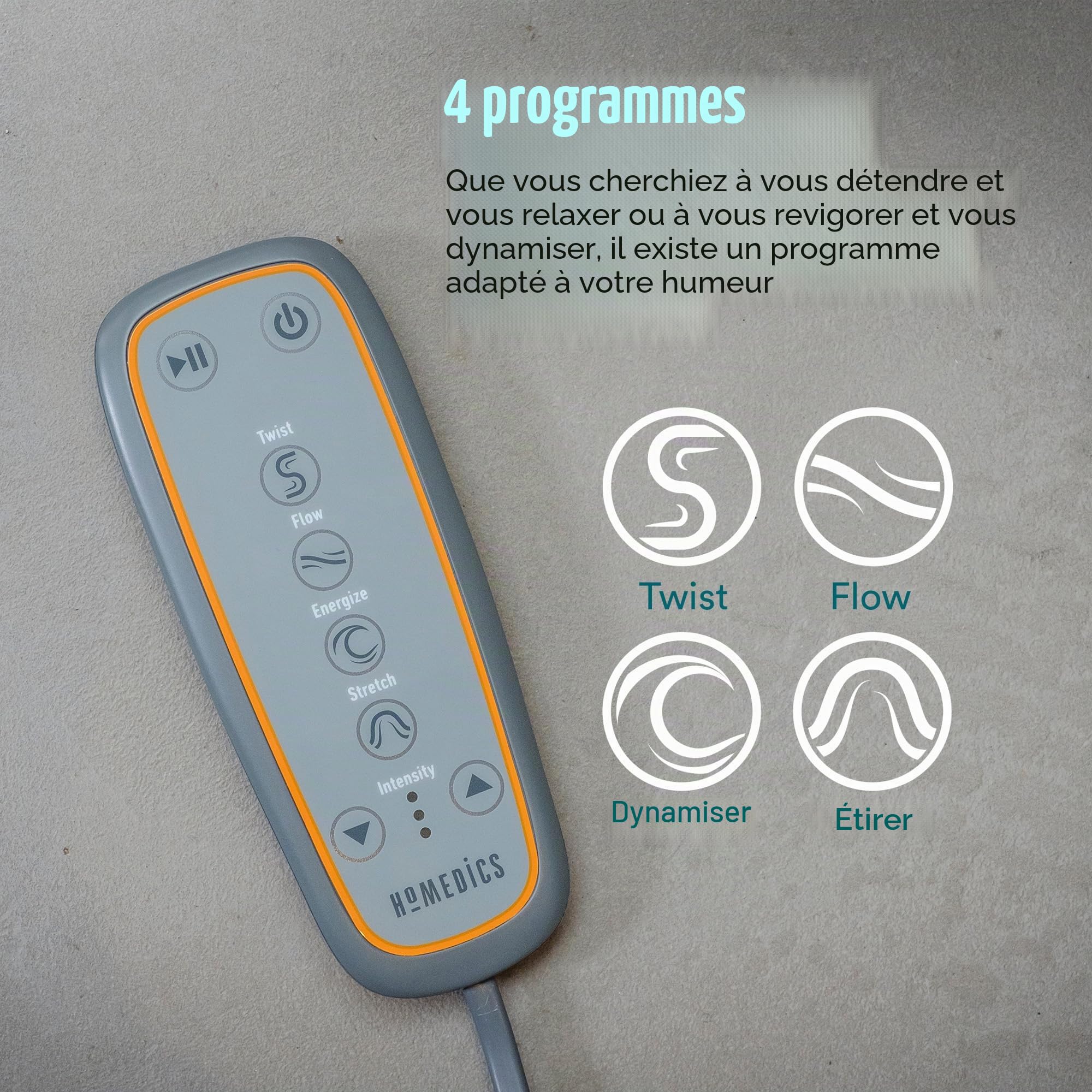 homedics-stretch-tapis-d-tirement-assist-avec-4-traitements-pr-programm-s-et-t-l image 5