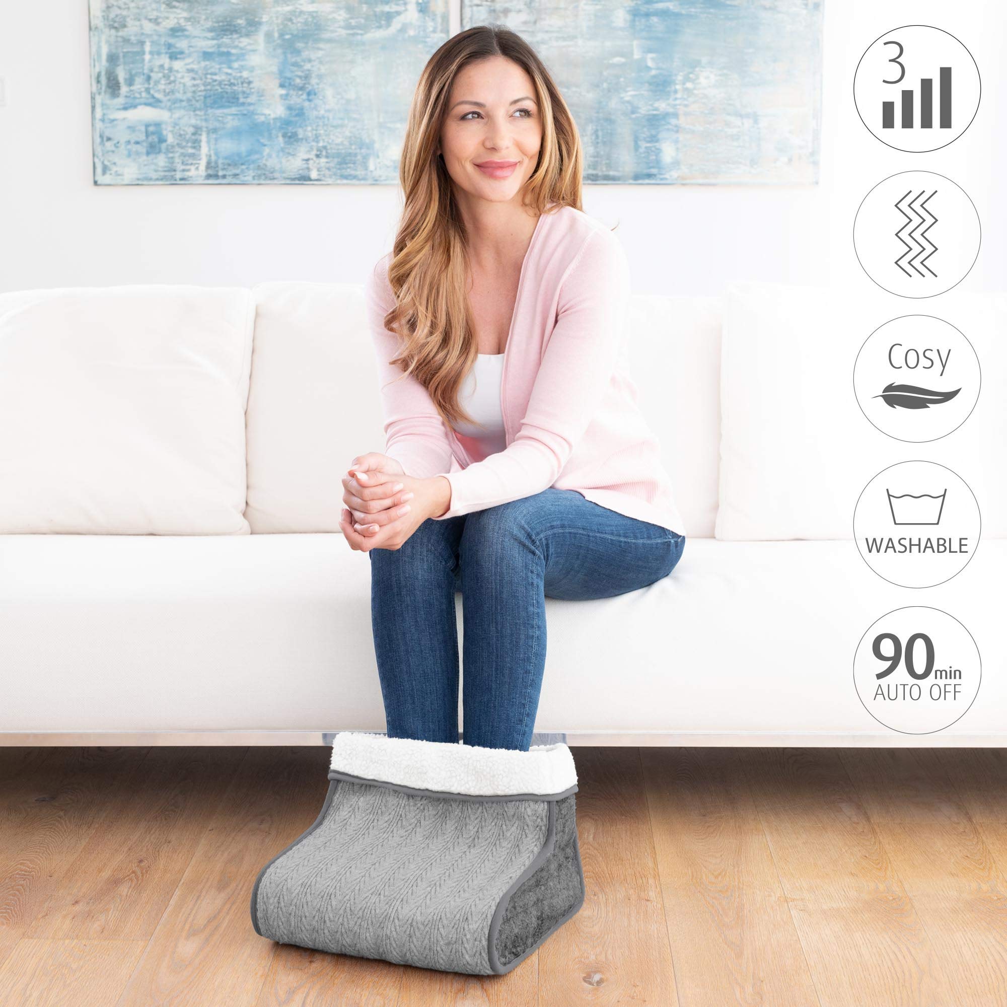 medisana-fw-150-chauffe-pieds-lectrique-en-tricot-3-niveaux-de-temp-rature-arr-t image 4