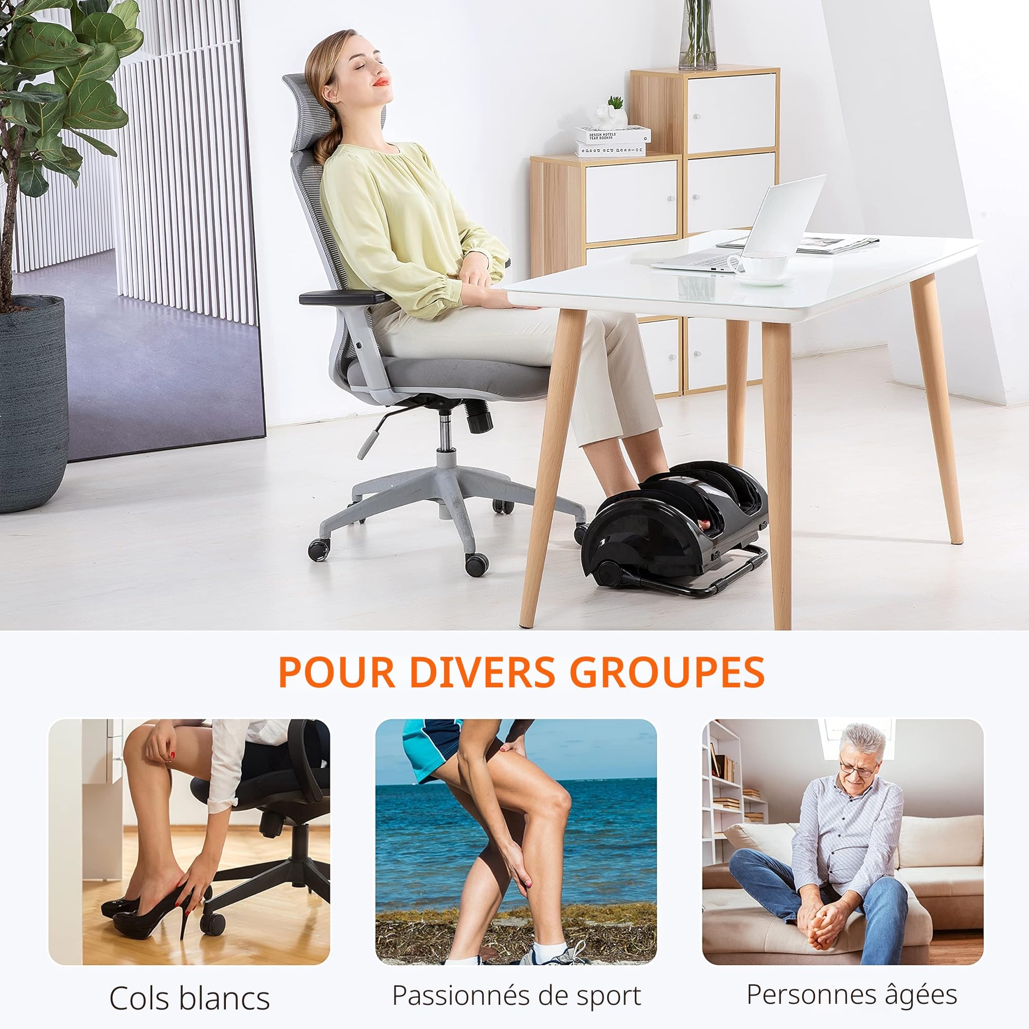 snailax-appareil-de-massage-des-pieds-avec-chaleur-shiatsu-18-n-uds-barre-r-glab image 2