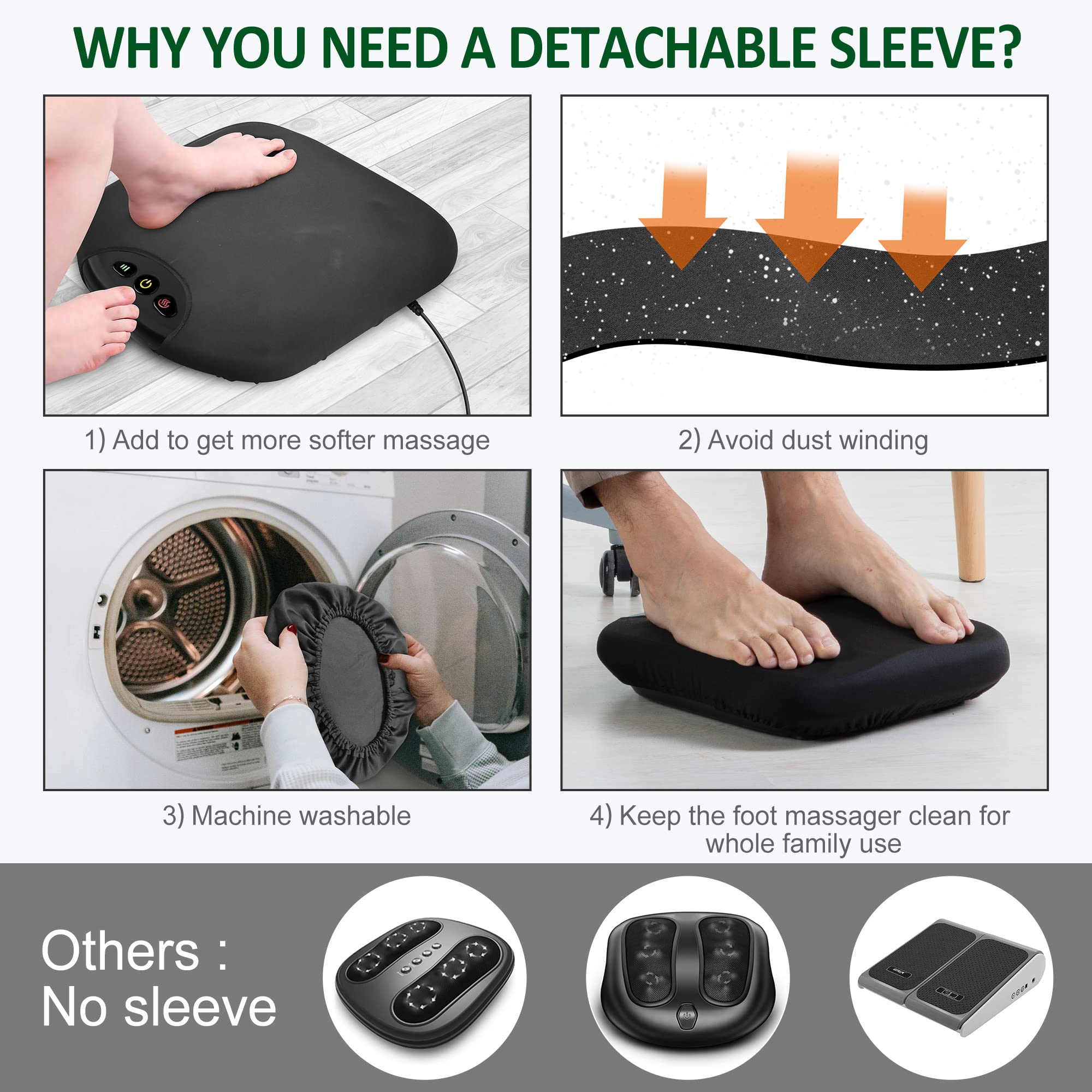 snailax-masseur-de-pieds-shiatsu-2-en-1-avec-chaleur-n-uds-de-massage-flexibles- image 6