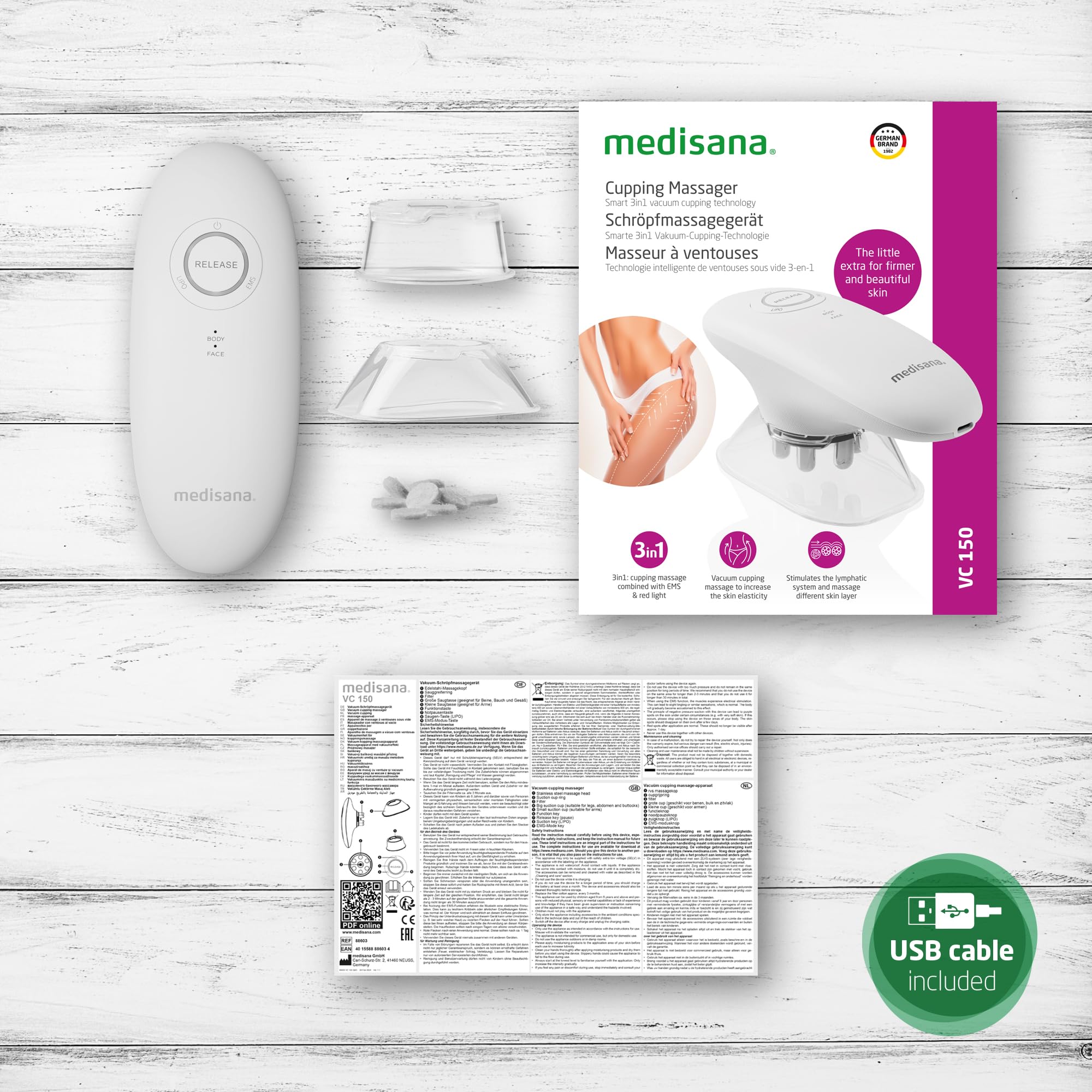 medisana-vc-150-appareil-de-massage-ventouses-anti-cellulite-3-en-1-avec-massage image 6