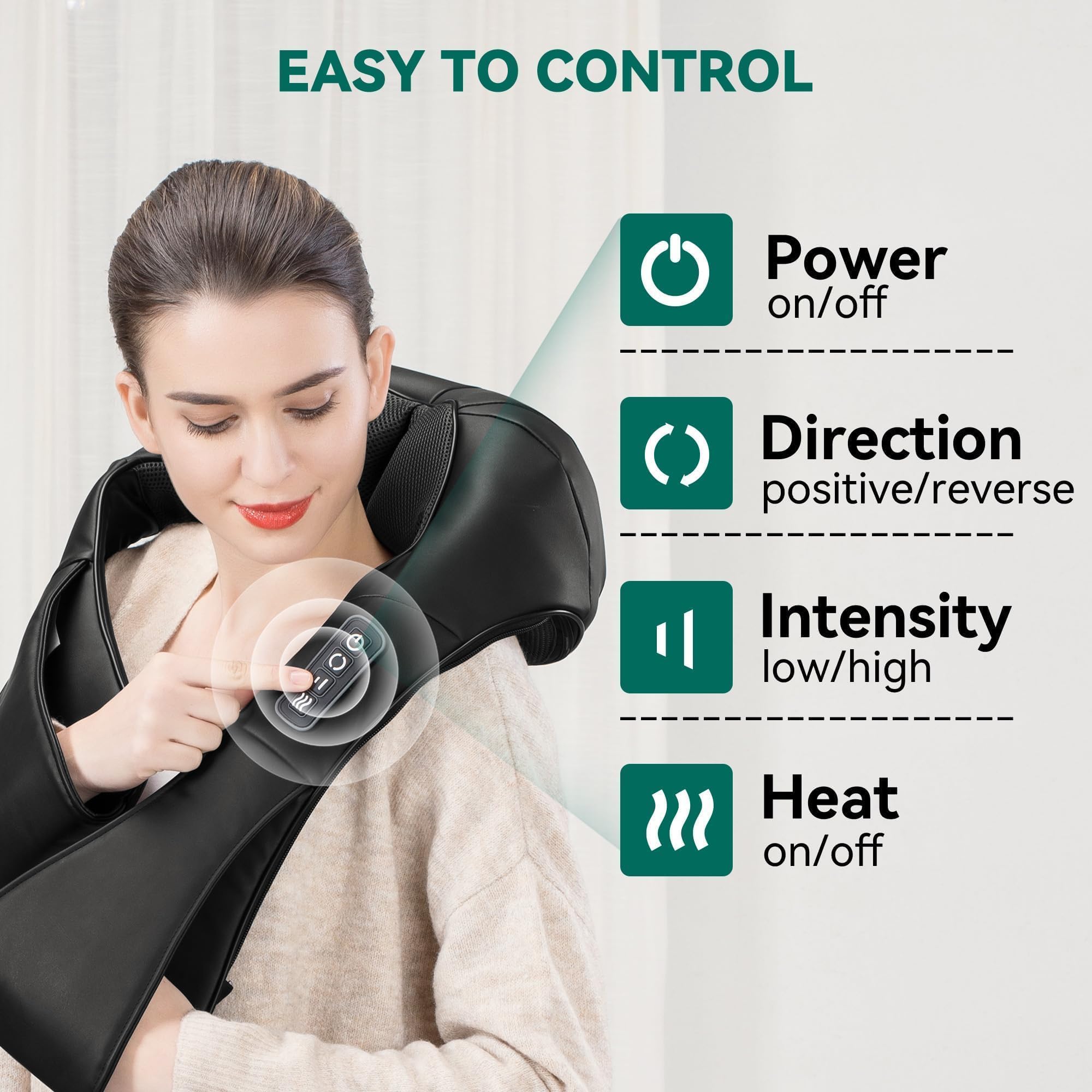snailax-masseur-de-cou-sans-fil-oreiller-de-massage-shiatsu-rechargeable-avec-ch image 6
