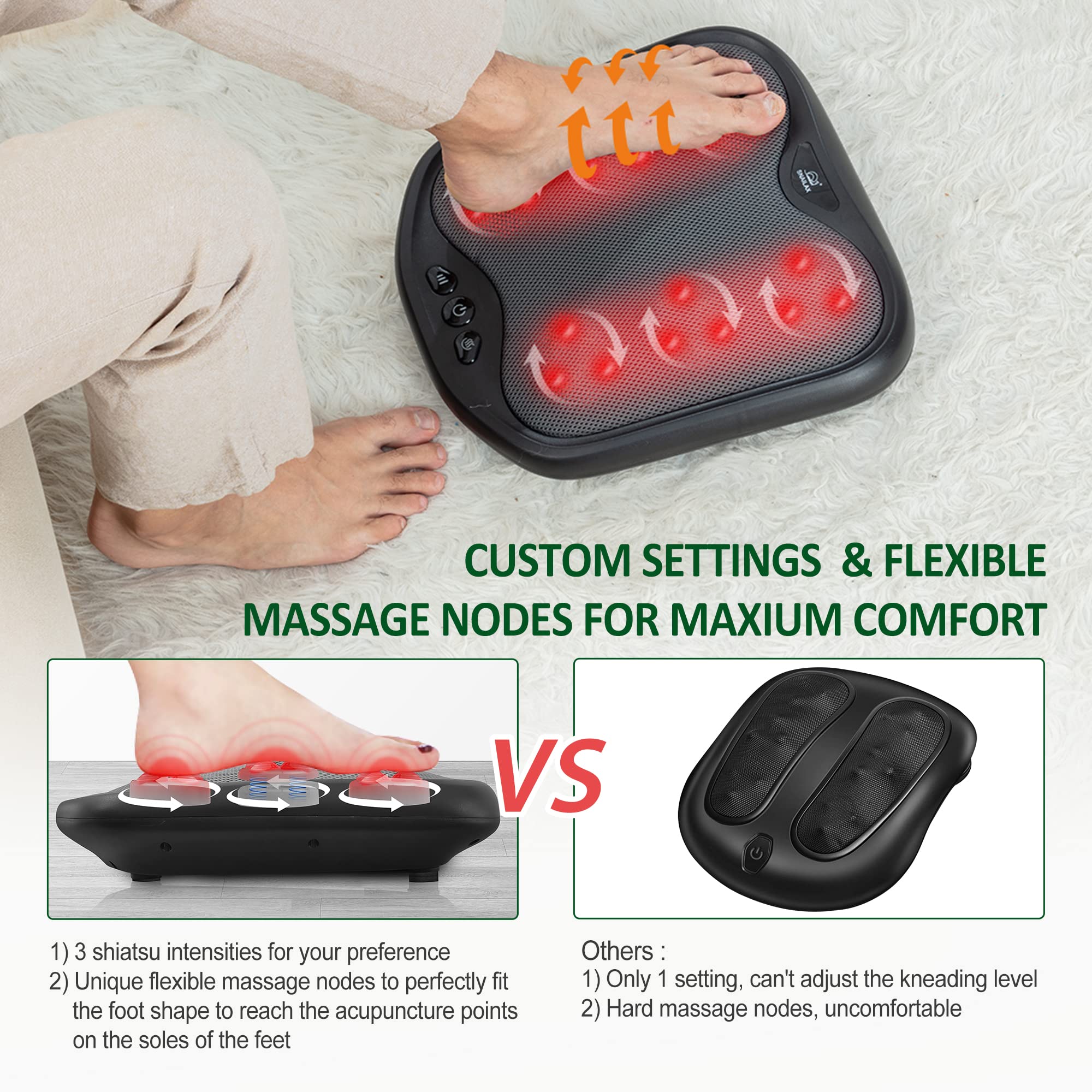 snailax-masseur-de-pieds-shiatsu-2-en-1-avec-chaleur-n-uds-de-massage-flexibles- image 4