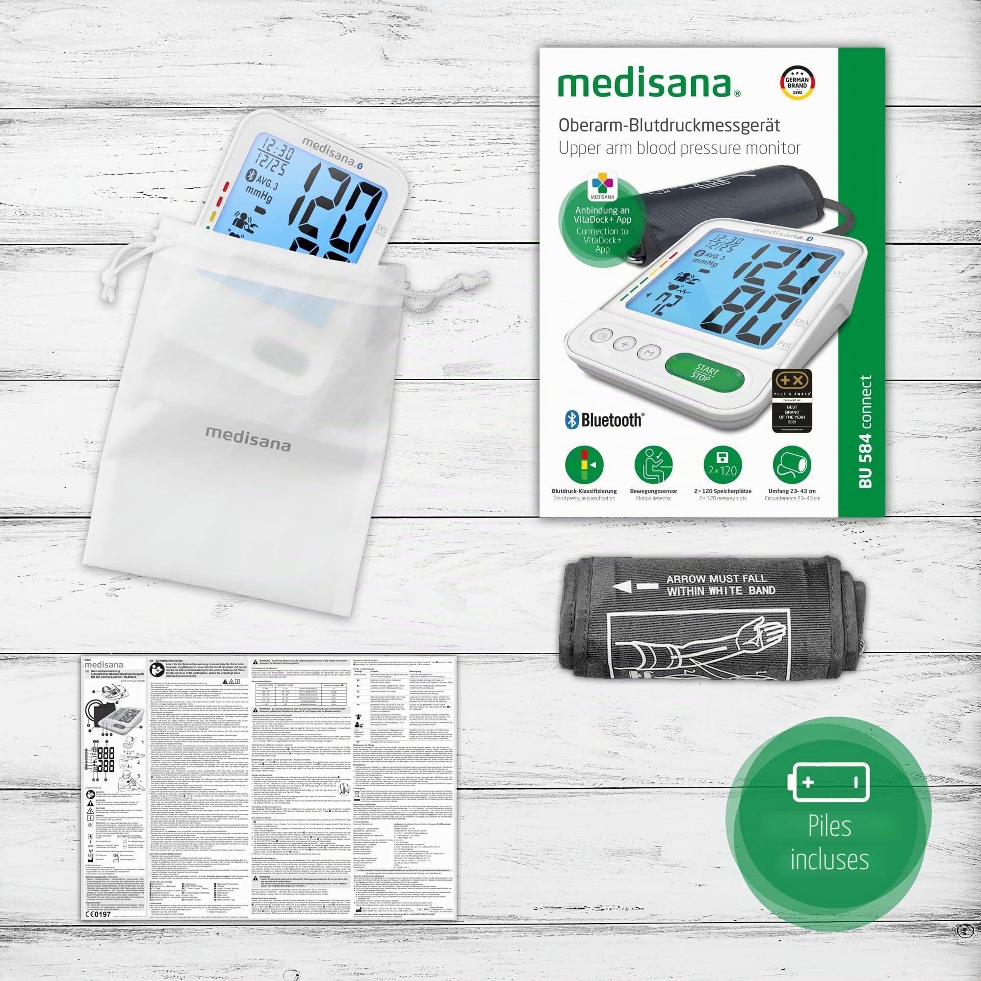 medisana-bu-584-connect-tensiom-tre-bras-avec-app-vitadock-d-tection-d-arythmie- image 6