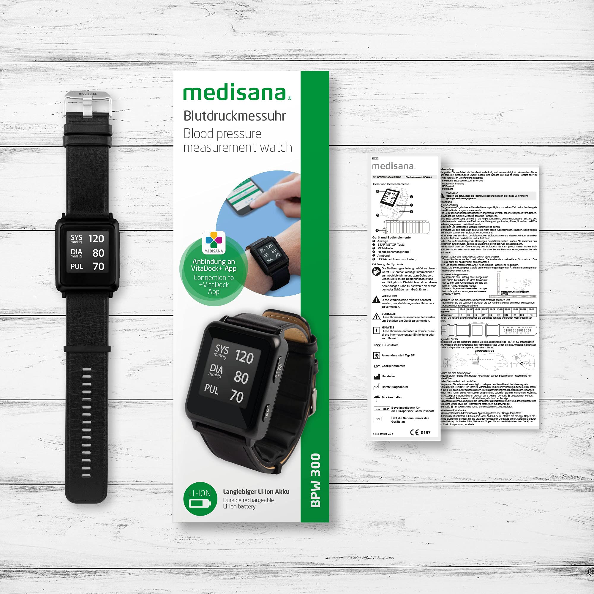 medisana-bpw-300-tensiom-tre-lectronique-au-poignet-sans-fil-avec-cran-lcd-noir image 7
