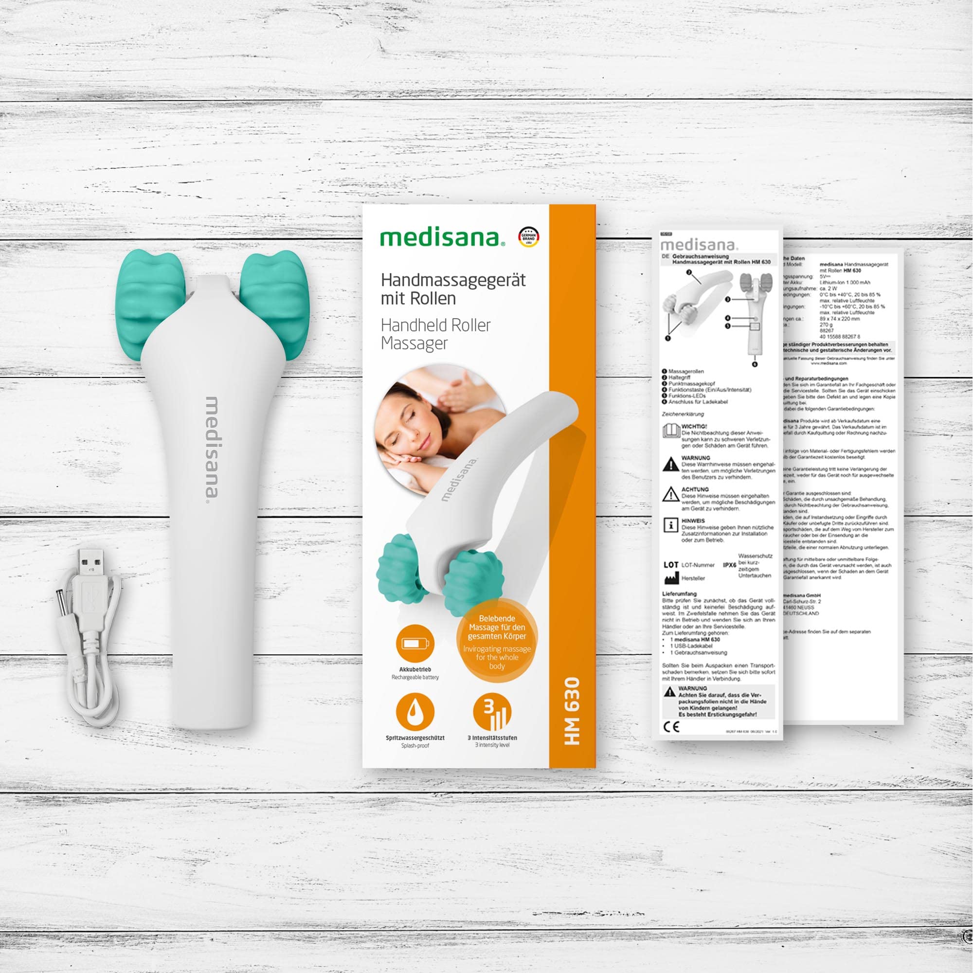 medisana-hm-630-masseur-manuel-vibrant-rouleaux-2-en-1-3-niveaux-d-intensit-sans image 7