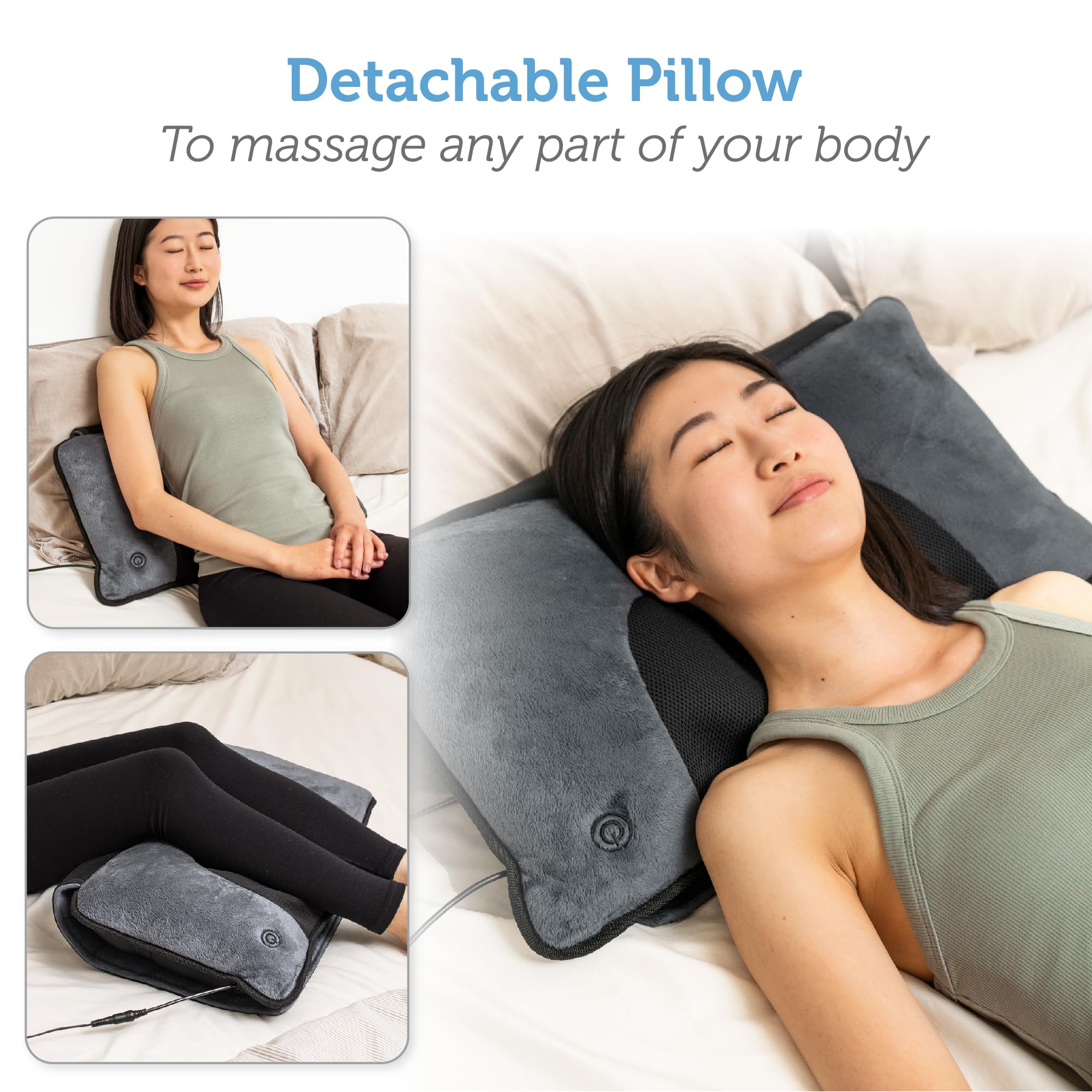 comfier-tapis-de-massage-chauffant-corps-complet-avec-oreiller-shiatsu-d-tachabl image 6