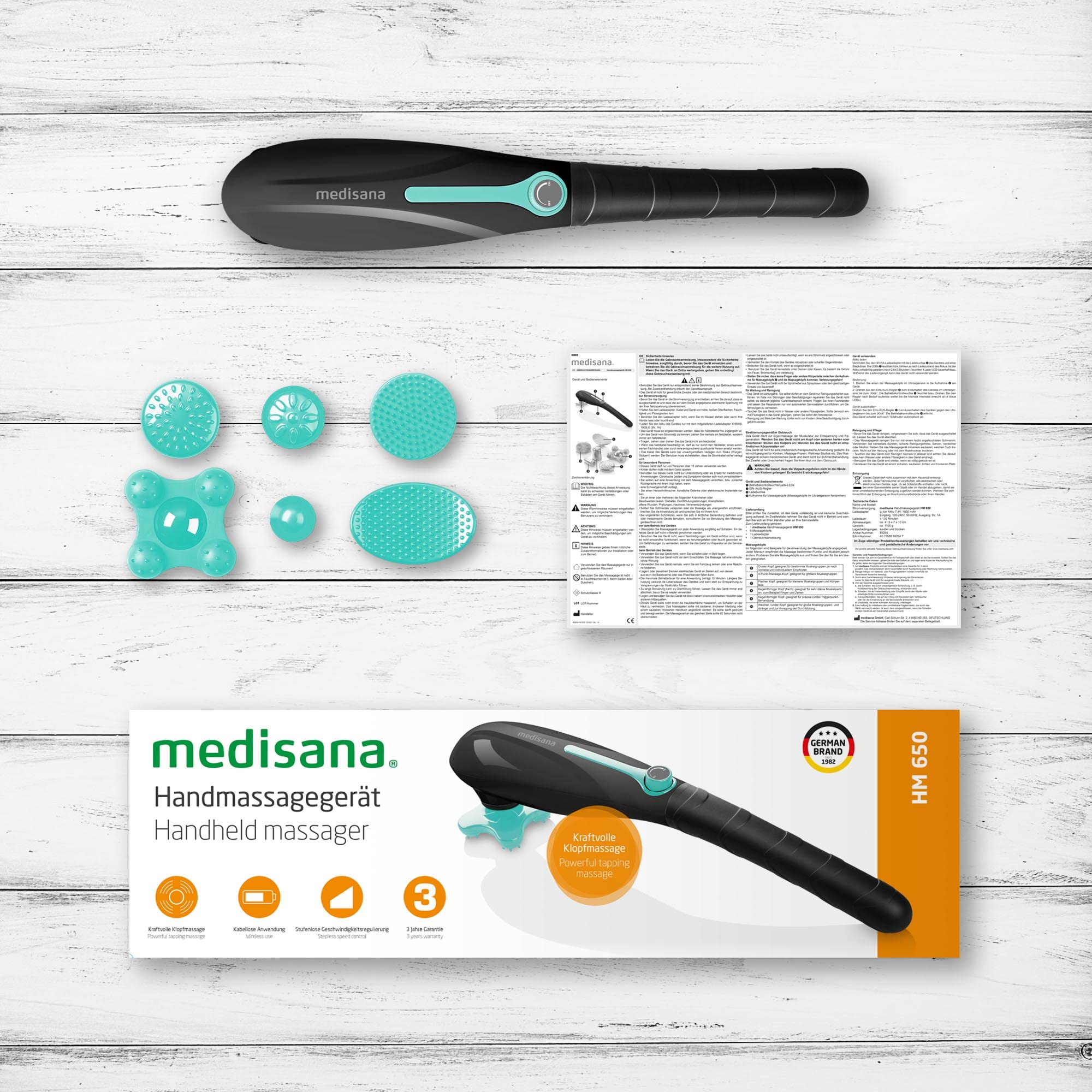medisana-hm-650-masseur-manuel-vibrant-sans-fil-6-t-tes-de-massage-interchangeab image 7