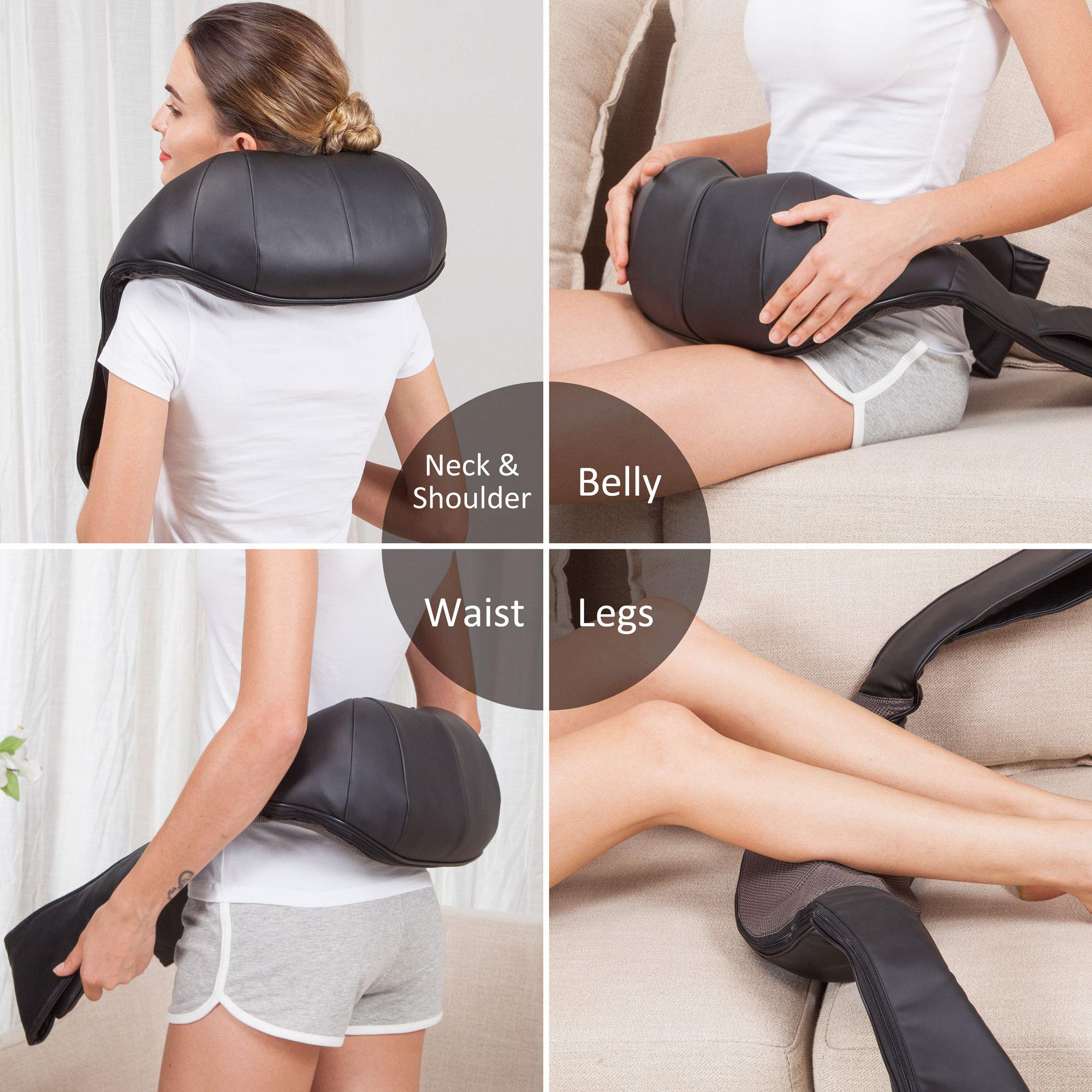 snailax-masseur-de-cou-sans-fil-chauffant-shiatsu-4d-8-n-uds-batterie-rechargeab image 5