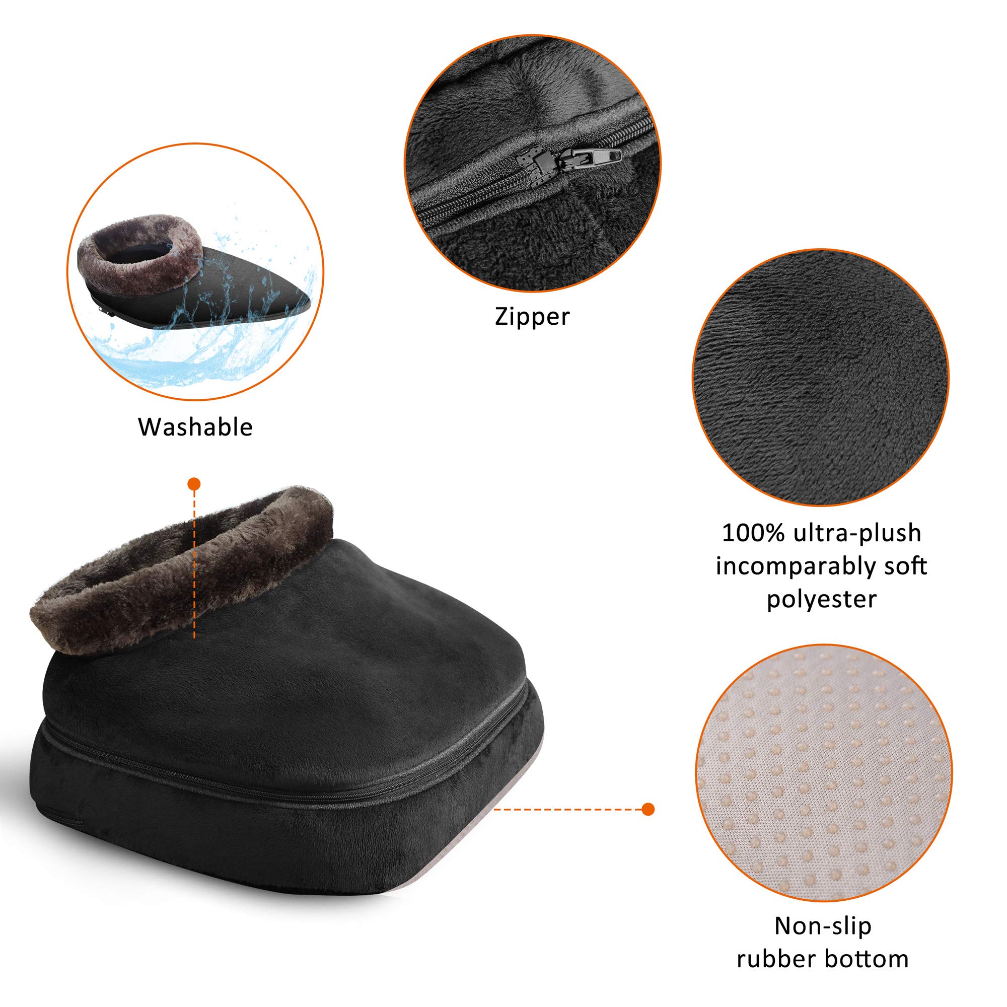 snailax-masseur-de-pieds-shiatsu-2-en-1-chauffant-8-rouleaux-d-acupression-houss image 2