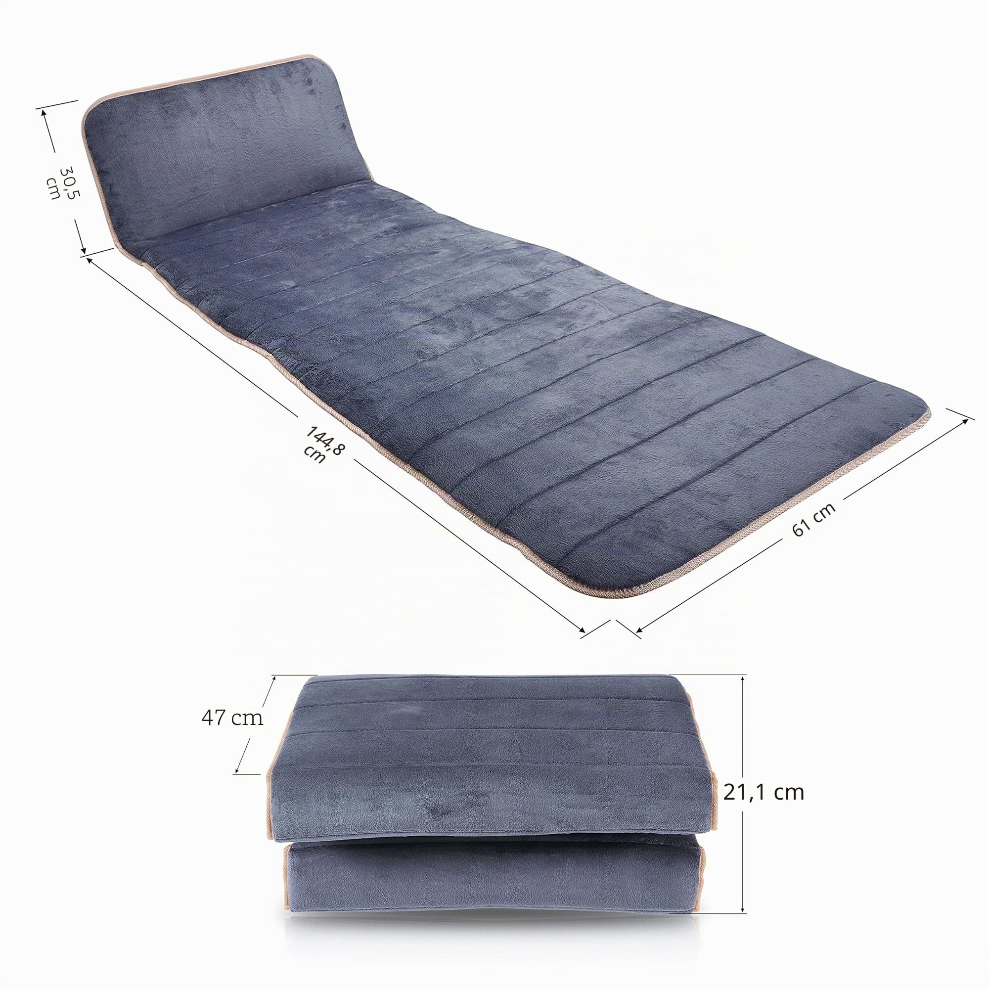 snailax-matelas-massant-chauffant-corps-entier-avec-10-moteurs-de-vibration-et-4 image 7