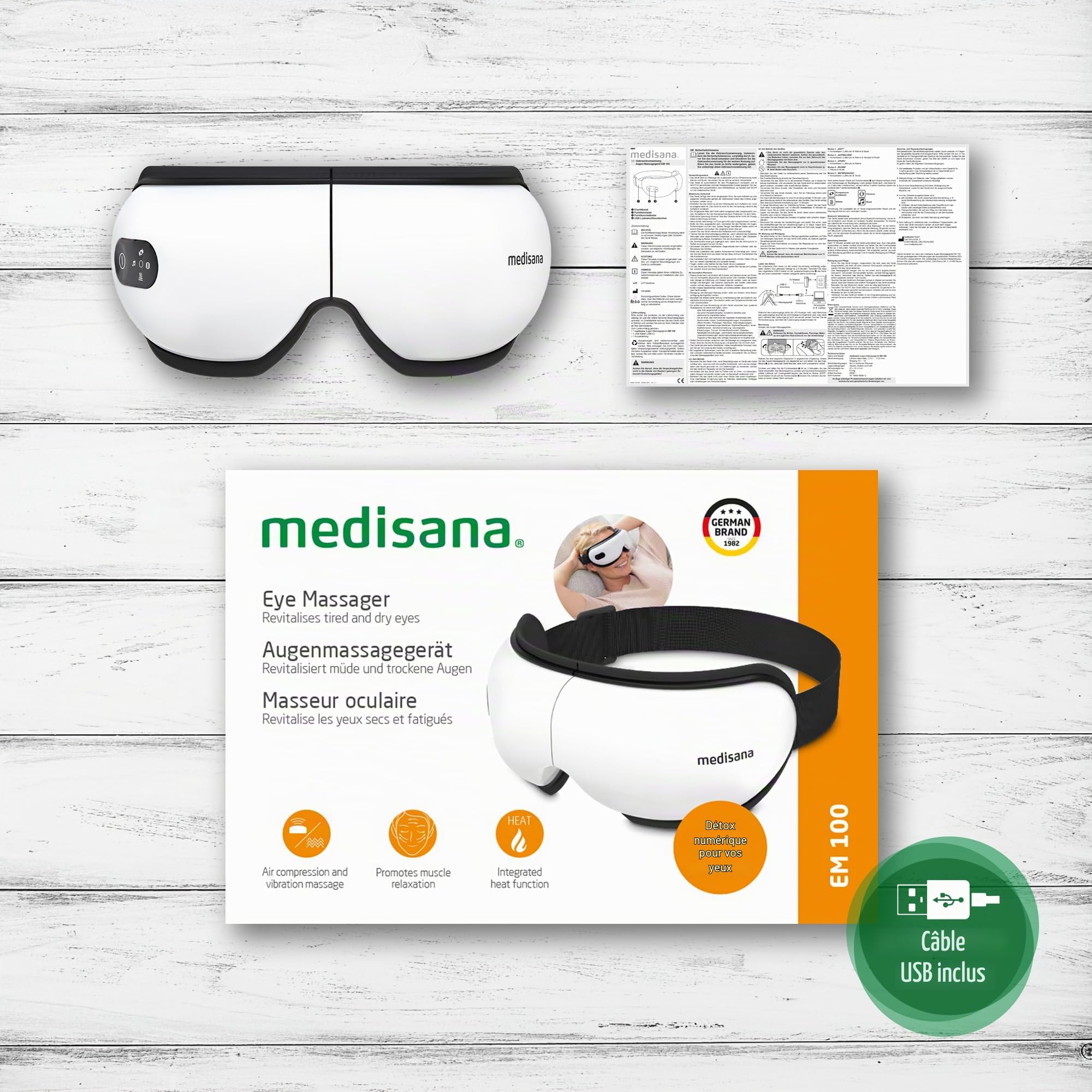 medisana-em-100-masseur-oculaire-et-masque-de-massage-visage-avec-chaleur-compre image 5