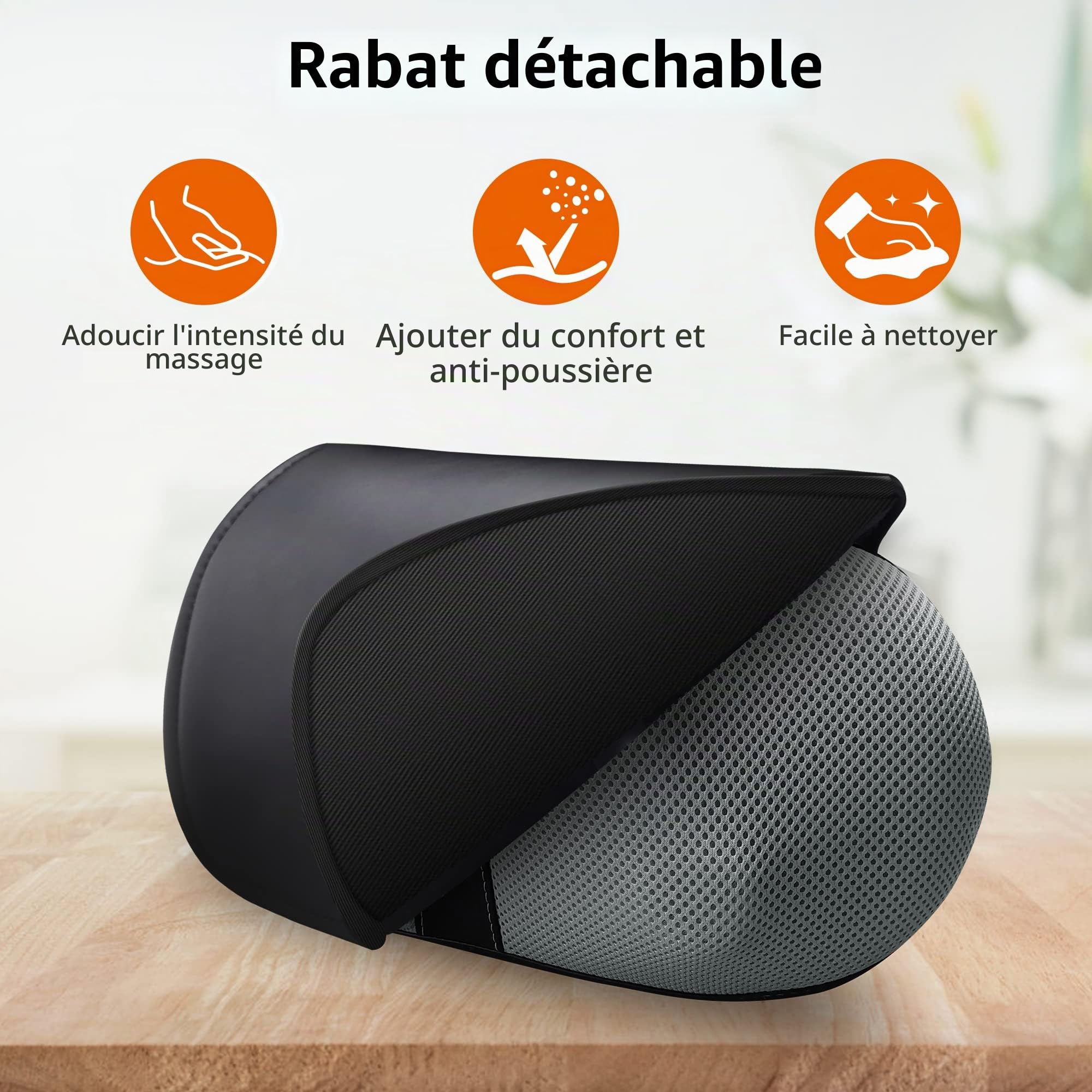 snailax-coussin-de-massage-chauffant-d-acupression-shiatsu-4-t-tes-3d-rotatives- image 5
