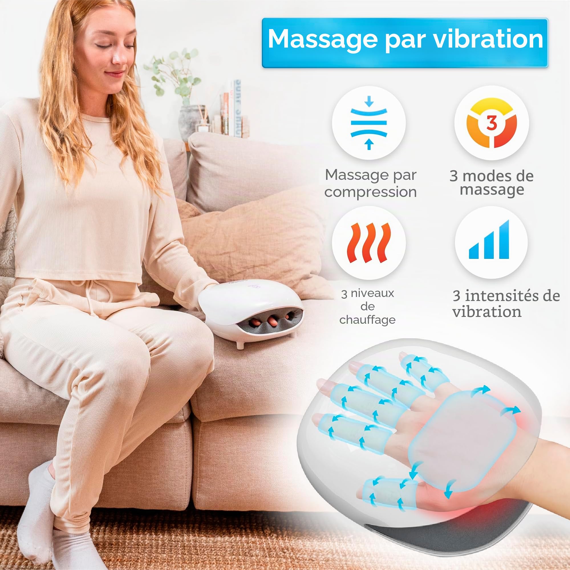 comfier-masseur-de-main-sans-fil-avec-compression-d-air-et-chauffage-3-niveaux-r image 2