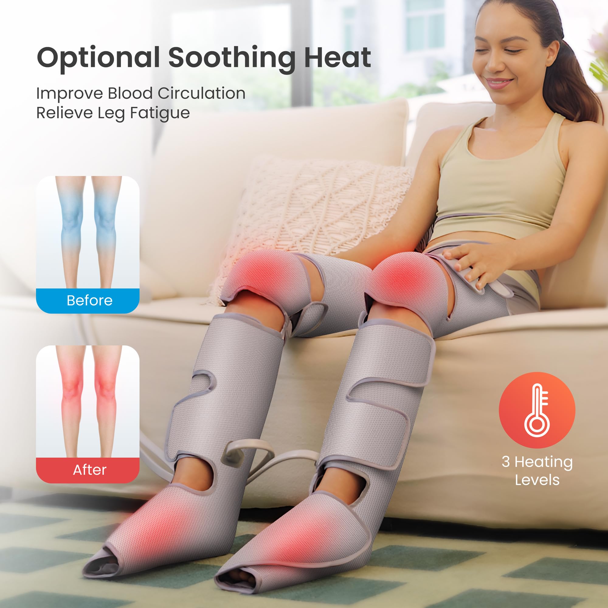 snailax-masseur-de-jambes-3-en-1-avec-chaleur-et-compression-mollets-genoux-et-p image 3