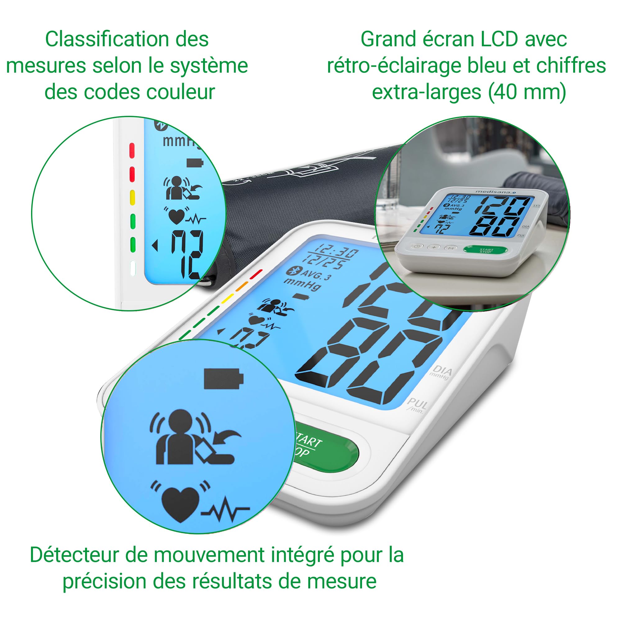 medisana-bu-584-connect-tensiom-tre-bras-avec-app-vitadock-d-tection-d-arythmie- image 4